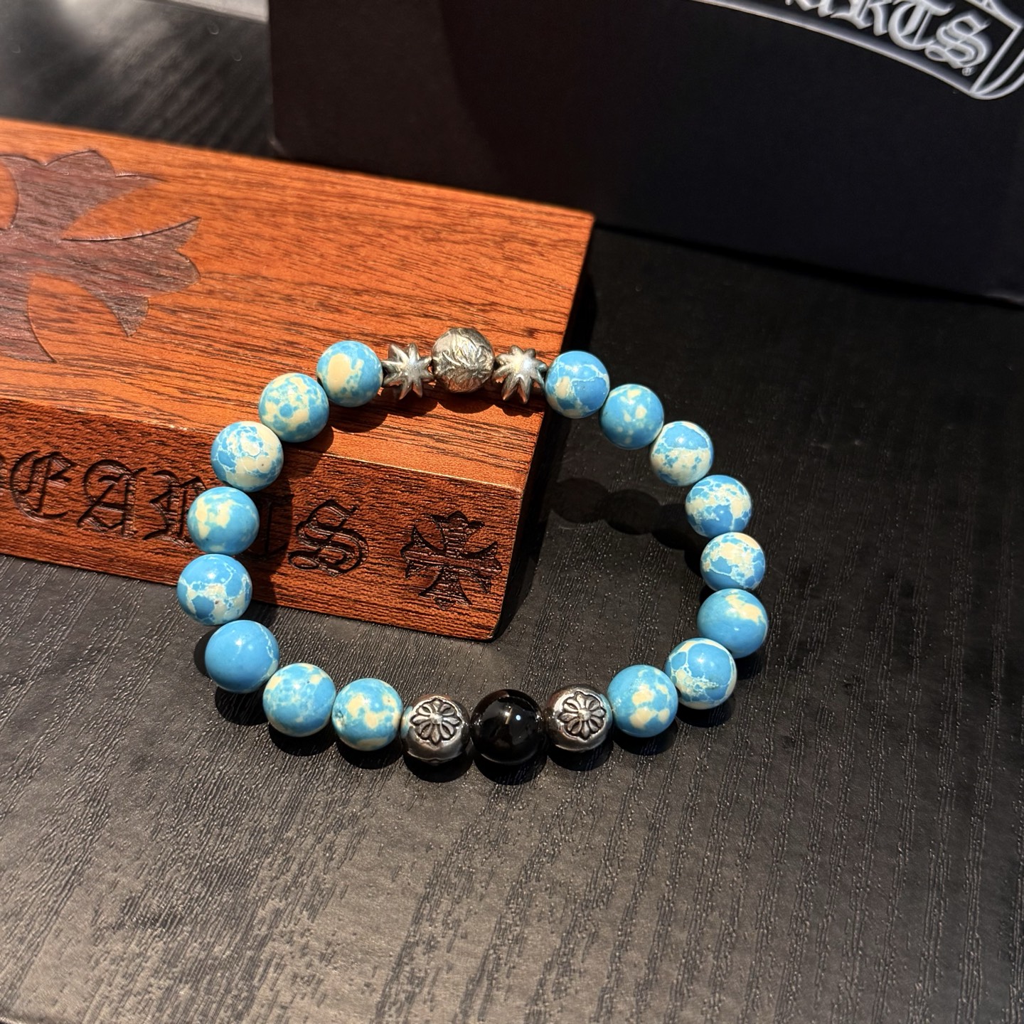 新款【专柜品质】Chrome Hearts克罗心 经典复古多元素手串手链 ，快手/ins/小红书热门，凹