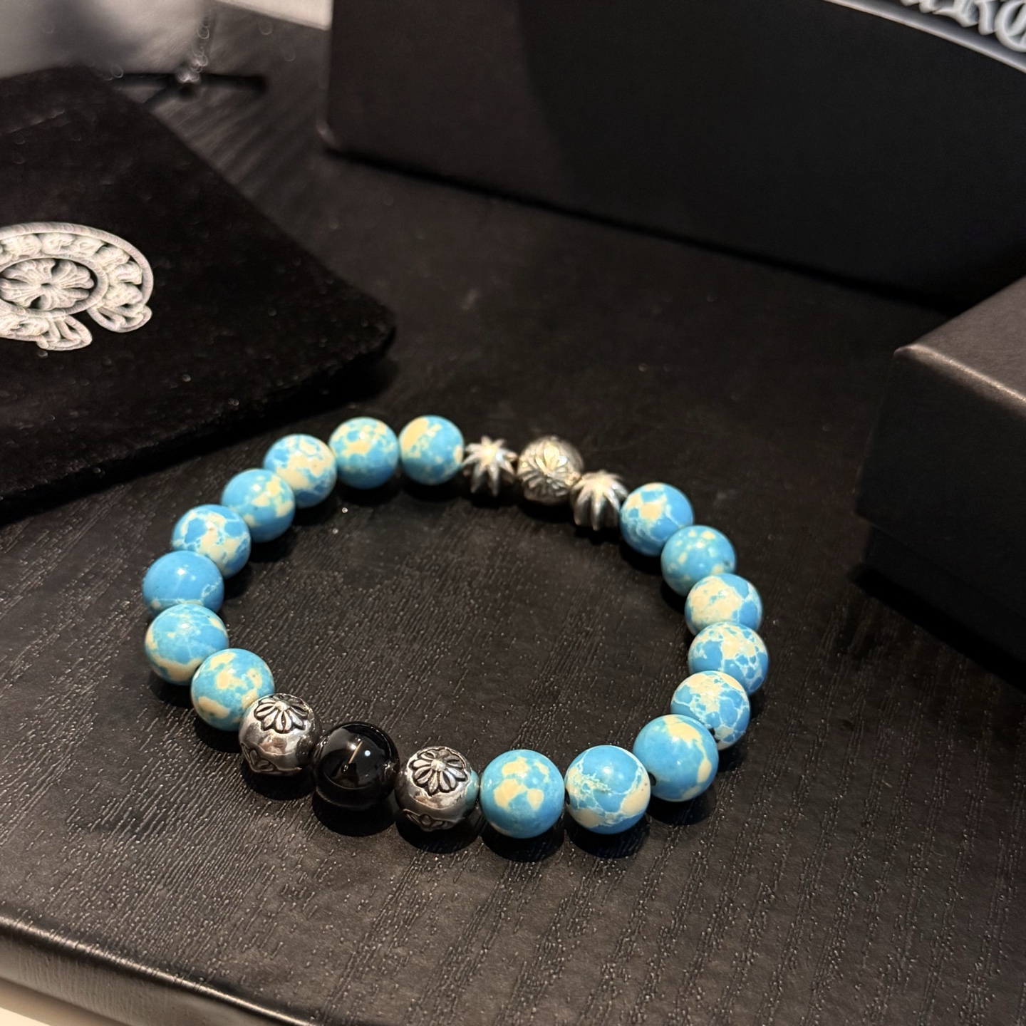 新款【专柜品质】Chrome Hearts克罗心 经典复古多元素手串手链 ，快手/ins/小红书热门，凹