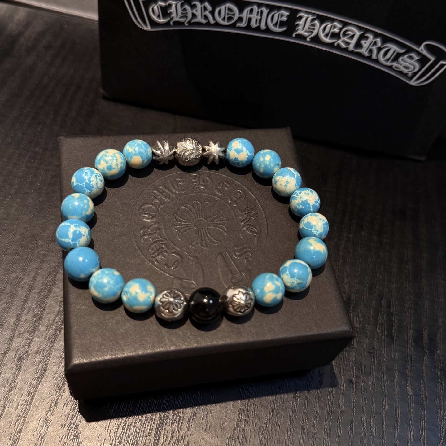 新款【专柜品质】Chrome Hearts克罗心 经典复古多元素手串手链 ，快手/ins/小红书热门，凹