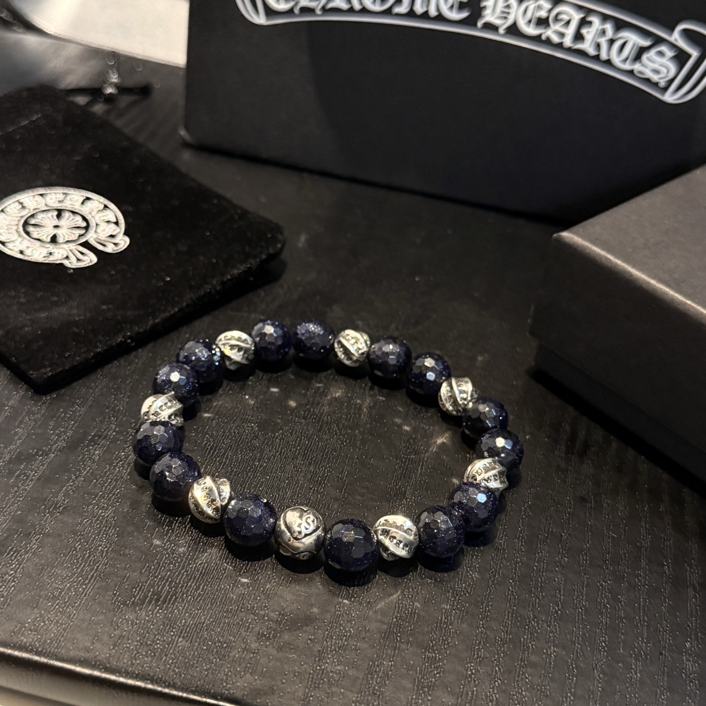 新款【专柜品质】Chrome Hearts克罗心 经典复古多元素手串手链 ，快手/ins/小红书热门，凹