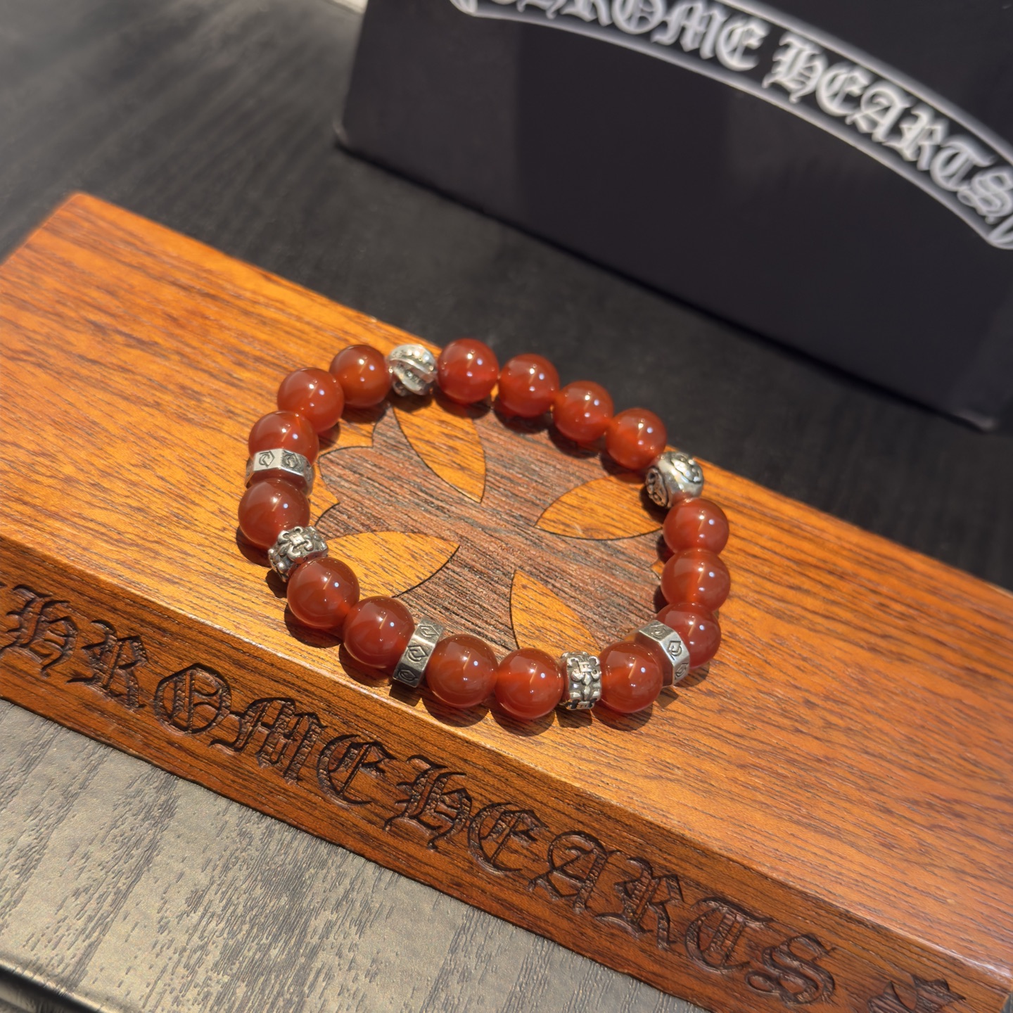 新款【专柜品质】Chrome Hearts克罗心 经典复古多元素手串手链 ，快手/ins/小红书热门，凹