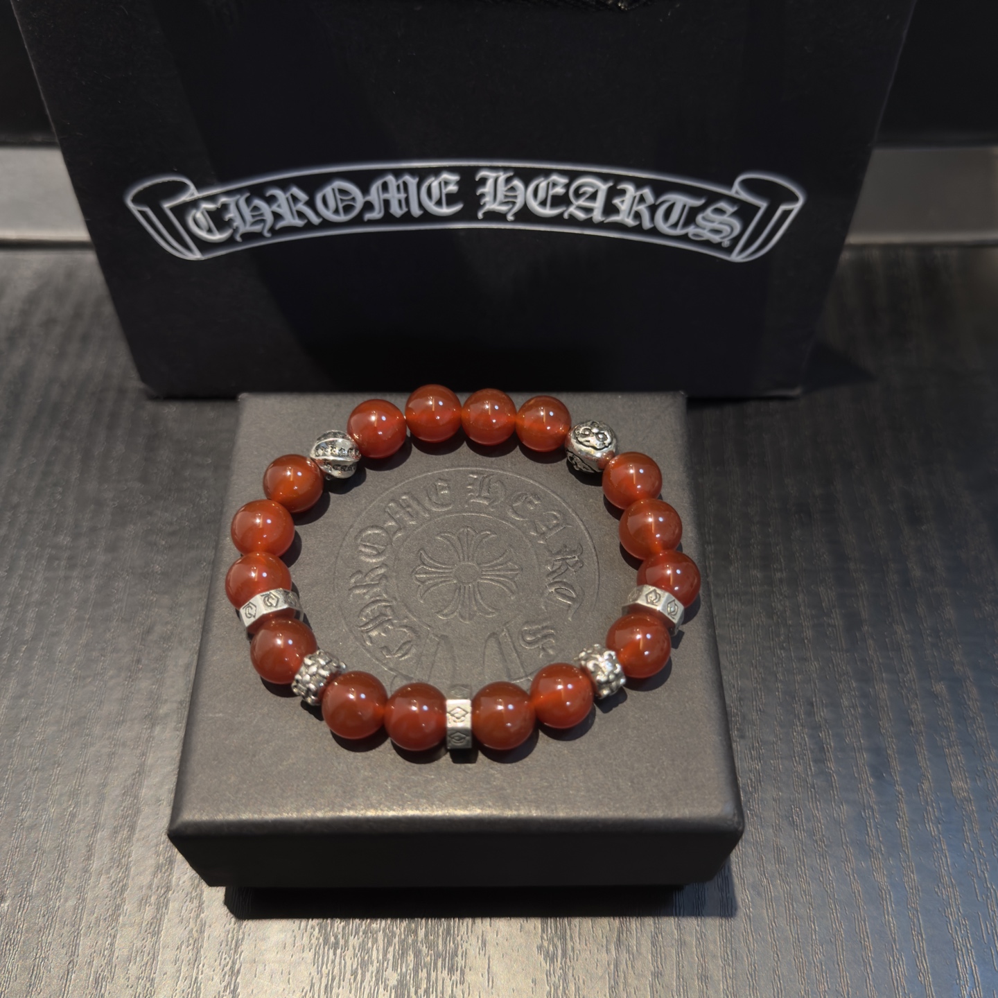 新款【专柜品质】Chrome Hearts克罗心 经典复古多元素手串手链 ，快手/ins/小红书热门，凹