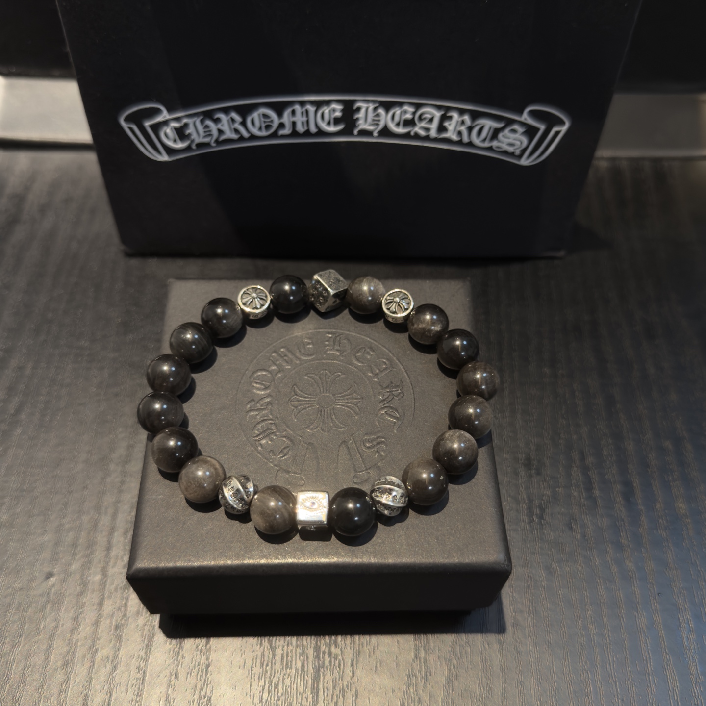 新款【专柜品质】Chrome Hearts克罗心 经典复古多元素手串手链 ，快手/ins/小红书热门，凹