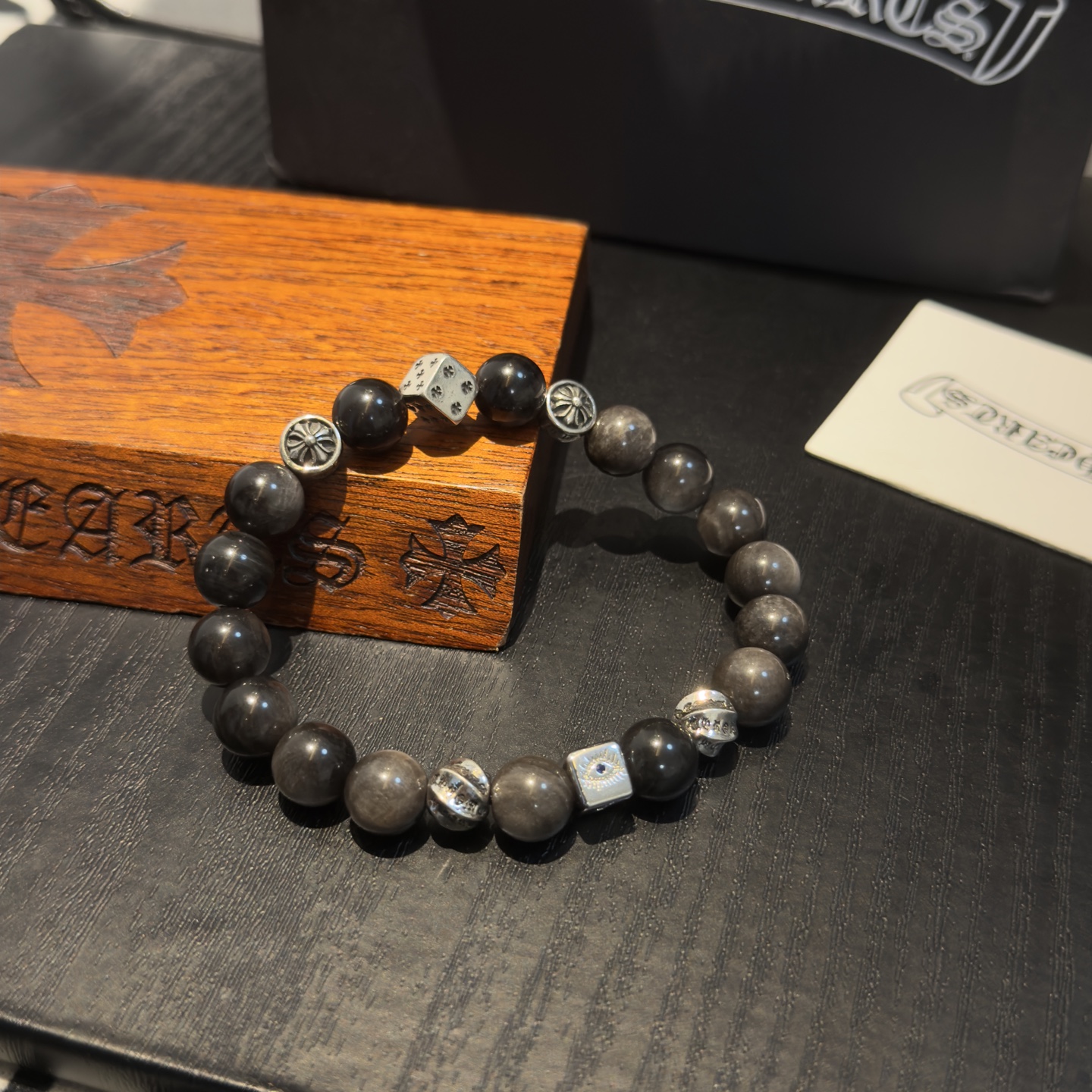 新款【专柜品质】Chrome Hearts克罗心 经典复古多元素手串手链 ，快手/ins/小红书热门，凹