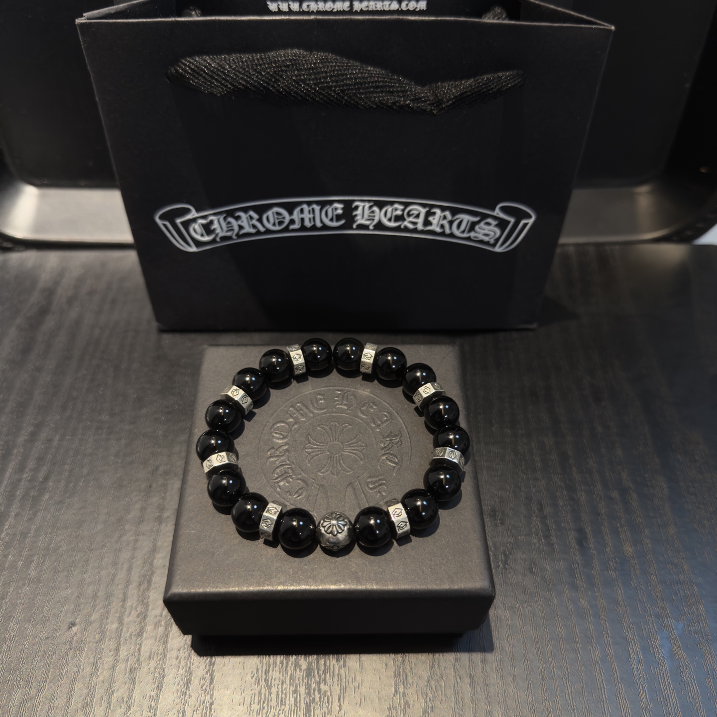 新款【专柜品质】Chrome Hearts克罗心 经典复古多元素手串手链 ，快手/ins/小红书热门，凹