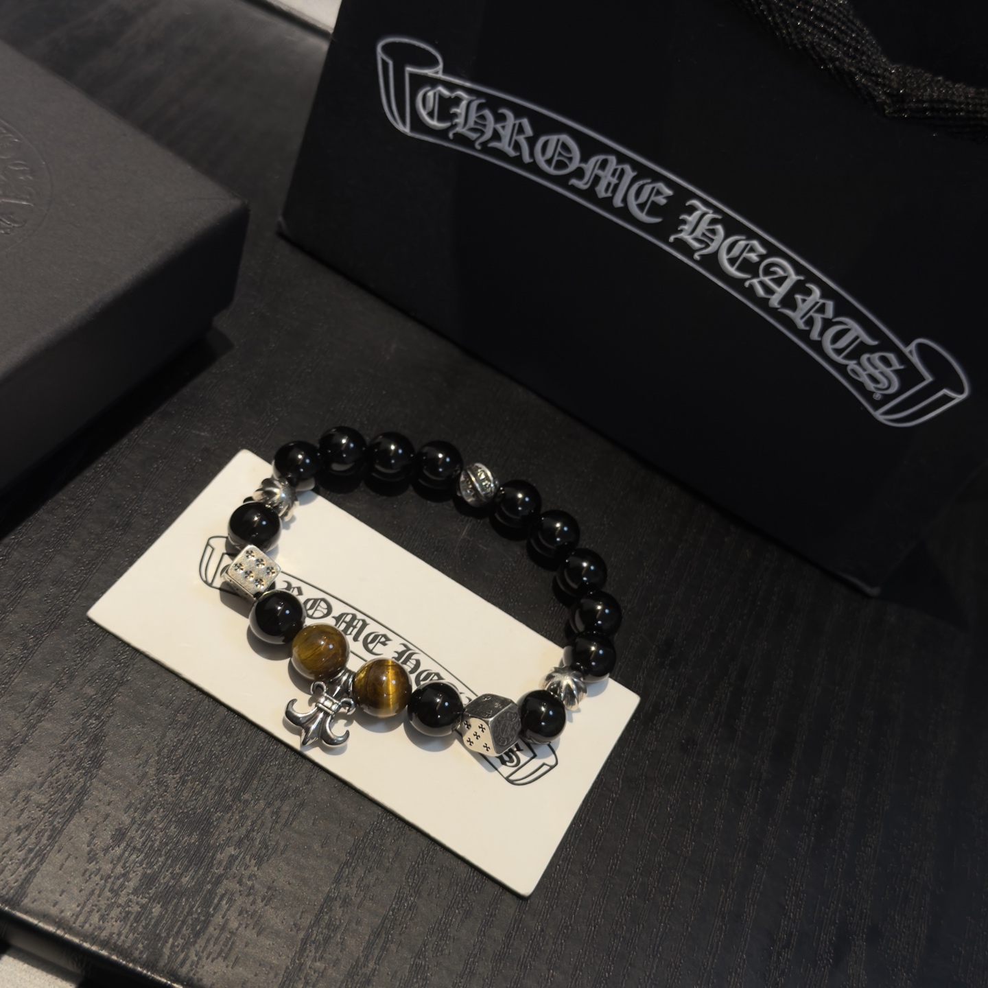 新款【专柜品质】Chrome Hearts克罗心 经典复古多元素手串手链 ，快手/ins/小红书热门，凹
