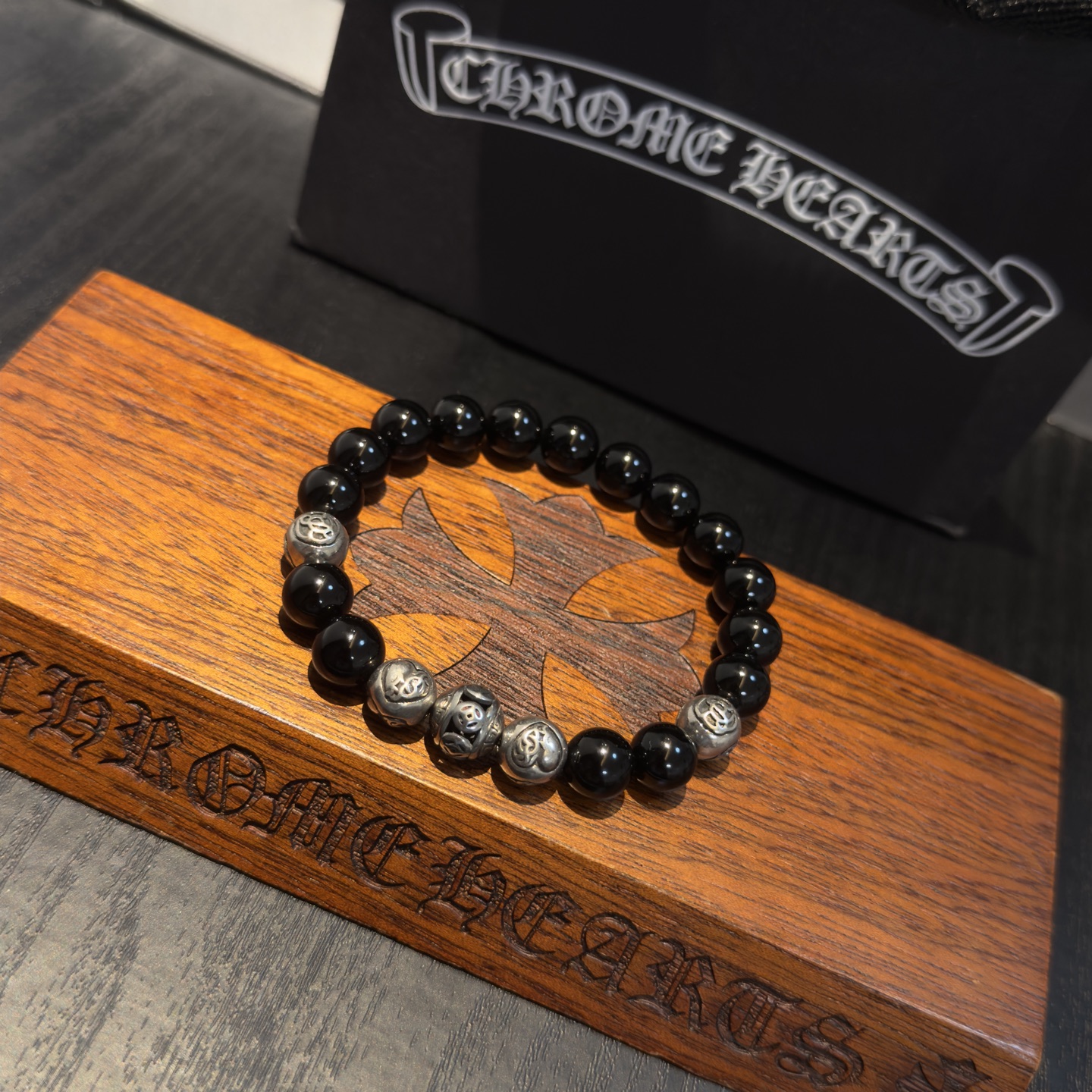 新款【专柜品质】Chrome Hearts克罗心 经典复古多元素手串手链 ，快手/ins/小红书热门，凹