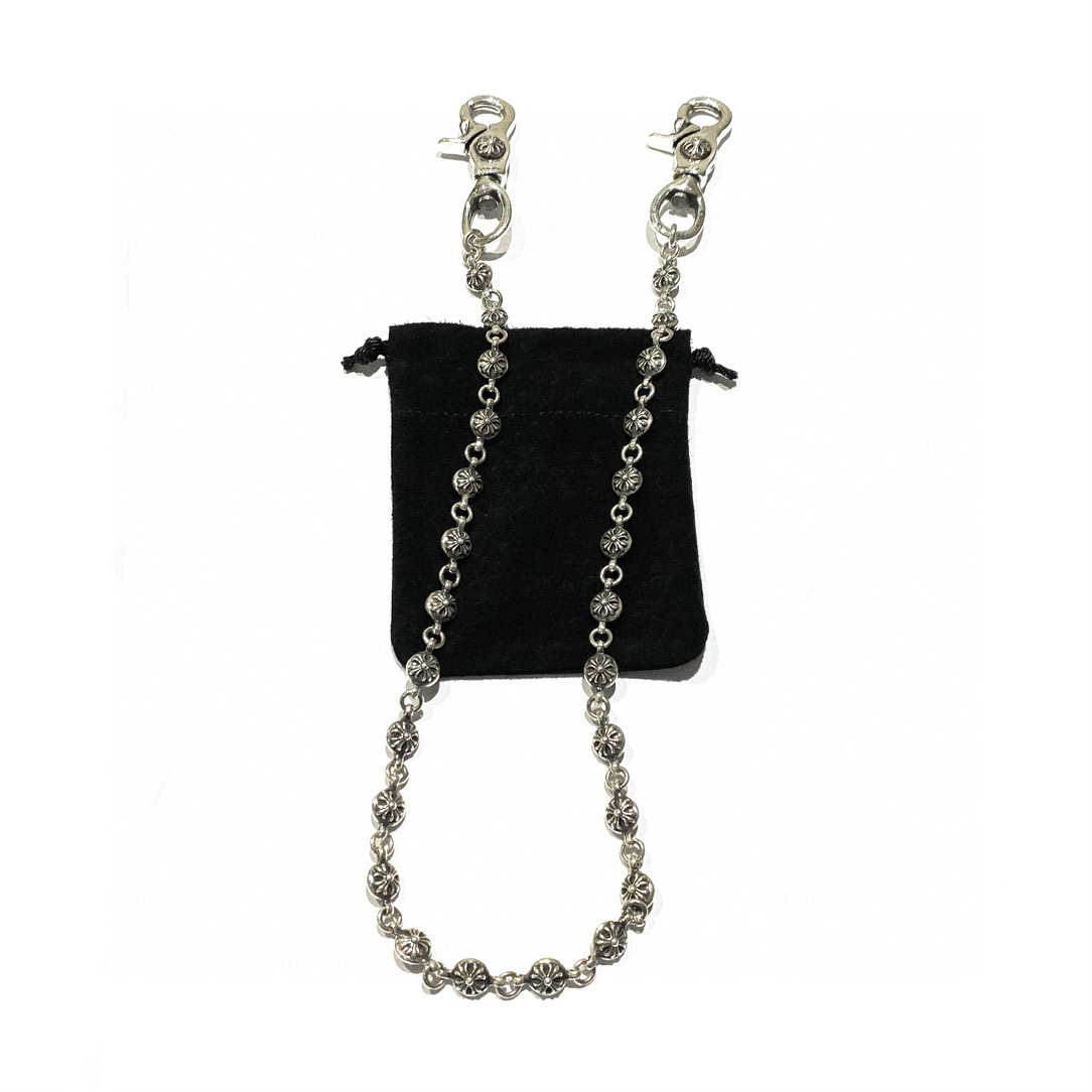NO:380399,Chrome Hearts Cross ball chain Oxidation texture Total length includes lobster buckle 65cm, jewelry quality, chrome hearts, chrome hearts19860909Chrome Hearts克罗心 十字花球包链 氧化质感 总长度含龙虾扣65cm,饰品精品,chrome hearts,chrome hearts,Jewelry