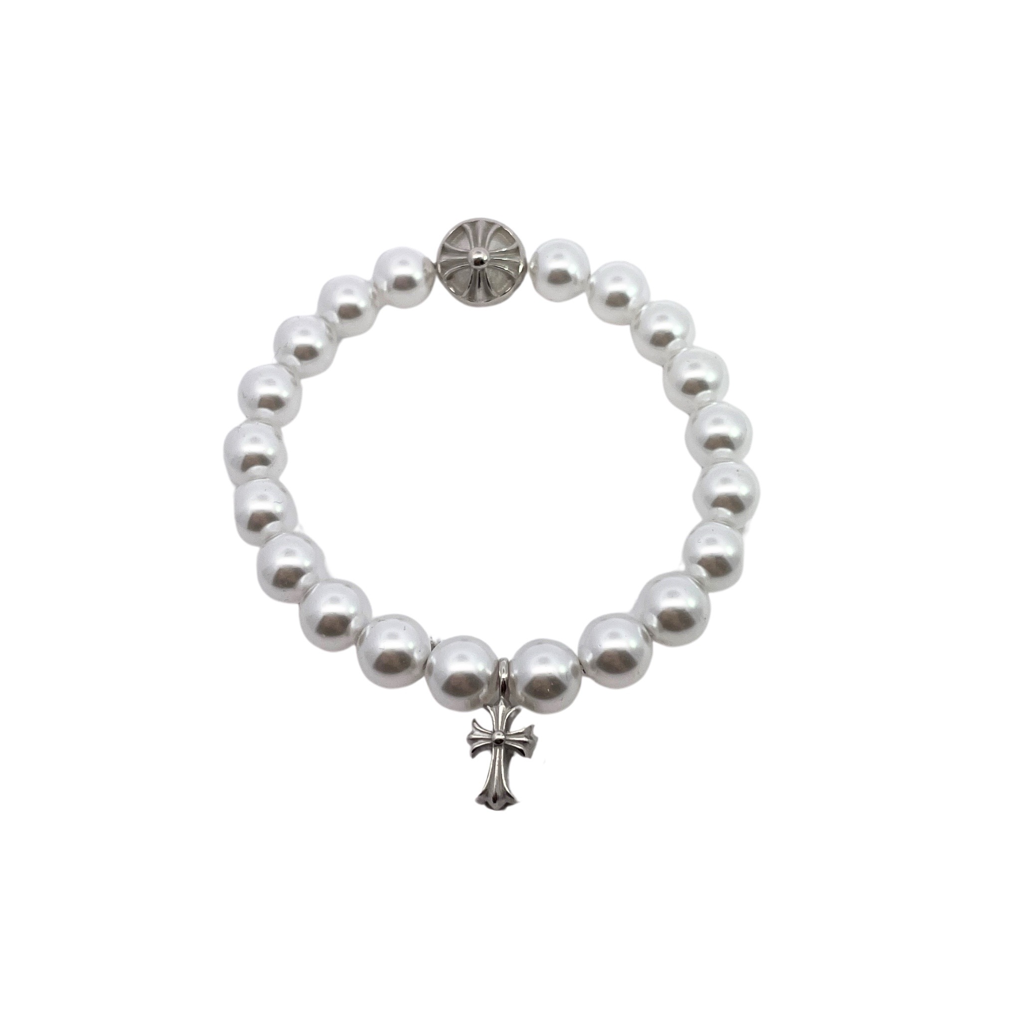 NO:380403,Croxin, the first hit X mikimoto co-brand best collab ever cross Gothic elements and the softness of pearls, super careful co-branding. The same style of major stars recently, the best jewelry, chrome hearts19860909克罗心 首发爆火X mikimoto联名 best collab ever十字架哥特元素中和珍珠的柔美 超级用心的联名 最近各大明星同款,饰品精品,chrome hearts,Jewelry