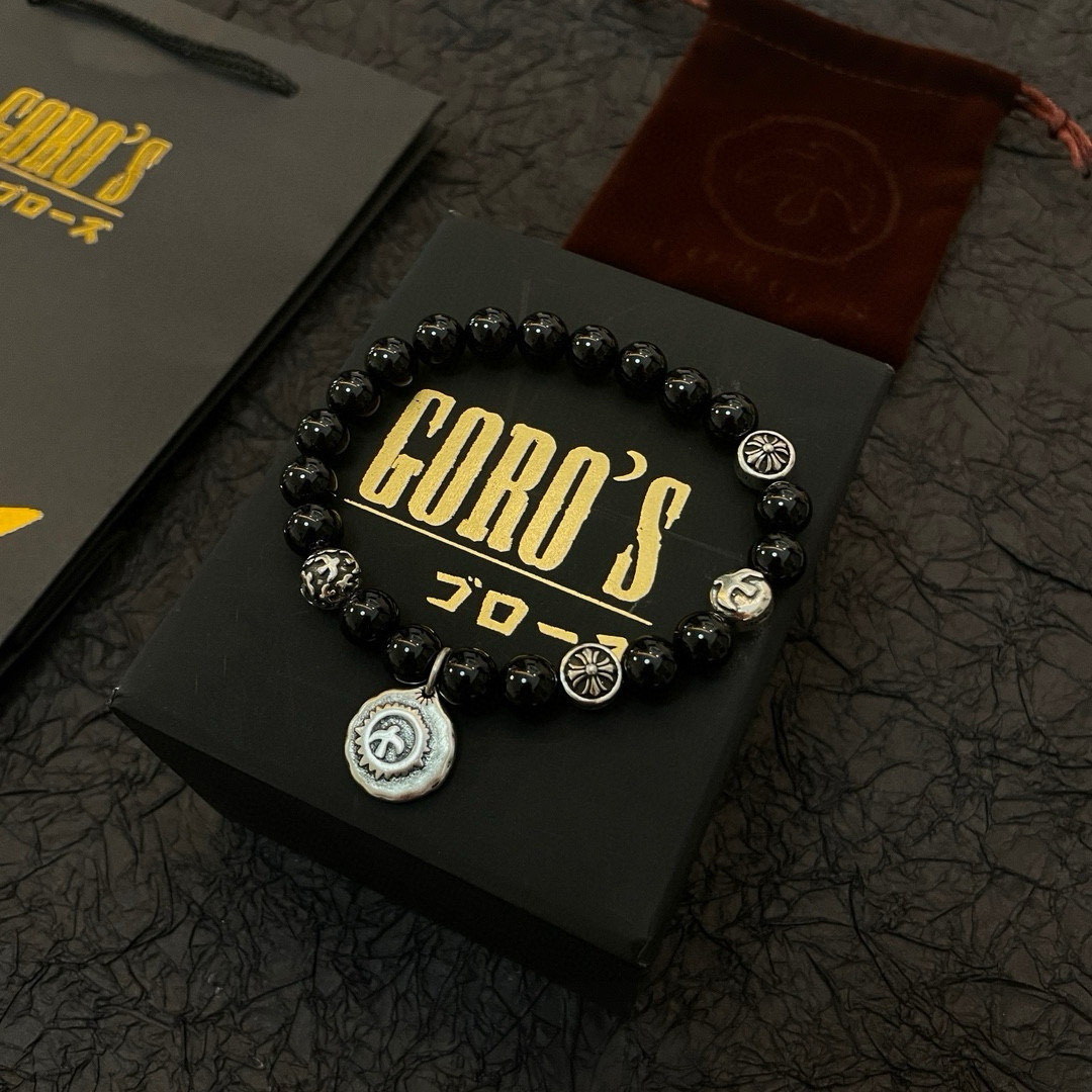 NO:386711,[New Products are on the Shelves] Goro Takahashi Goro Black Agate Small Silver Medal Bracelet, Top Version, Accept Exclusive Shooting, Mainly Attack on the High-end Market, Absolutely Different from the Ordinary Version!  The details of the picture product are consistent with ZP!  Original production process, precision quality, purely handmade, authentic model opening, fashion essentials, both men and women can wear, same couple style, rock punk silver style, retro elements, trendy and versatile, same style on the official website, fine jewelry, bracelet19860909批【新品上架】Goro’s高桥吾郎黑玛瑙小银牌手串手链,顶级版本 认准独家拍摄 主攻高端市场 绝对区别普通版本！图片产品细节与ZP一致！原版制作工艺 精工品质 纯手工打造 ～正品开模潮流时尚必备 男女均可佩戴 情侣款同款 摇滚朋克泰银风格 复古元素 潮流百搭 官网同款,饰品精品,bracelet,Jewelry