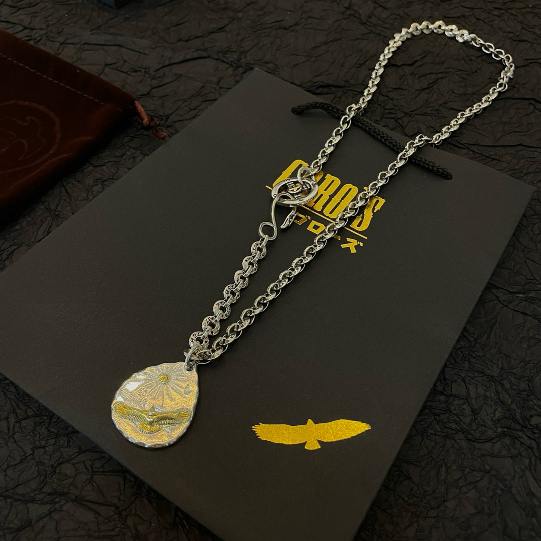 Goro's 新品上架Goro’s高桥吾郎银牌老鹰吊坠 高桥 字母项链 认准独家拍摄 主攻高端市场