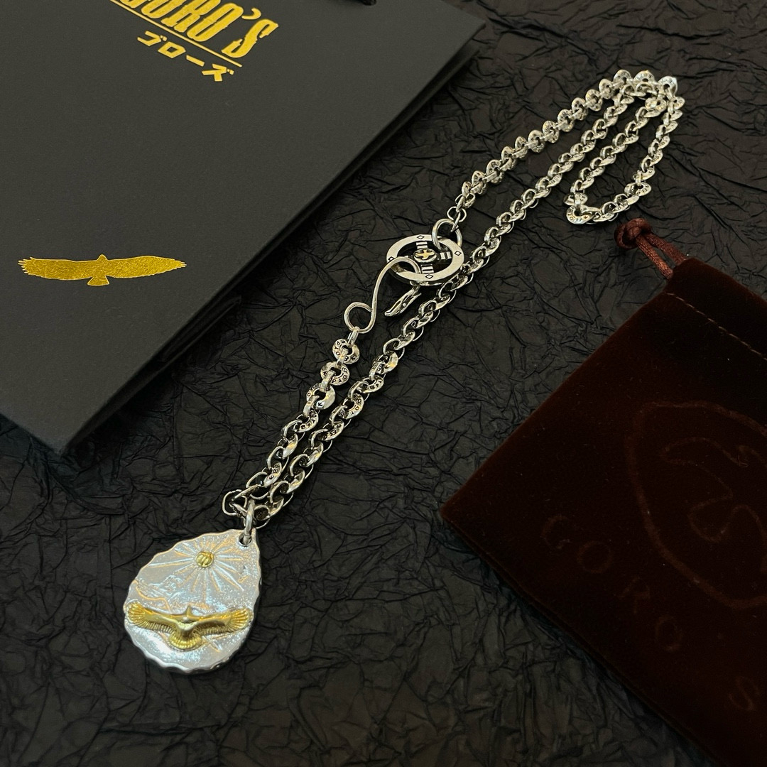 Goro's 新品上架Goro’s高桥吾郎银牌老鹰吊坠 高桥 字母项链 认准独家拍摄 主攻高端市场