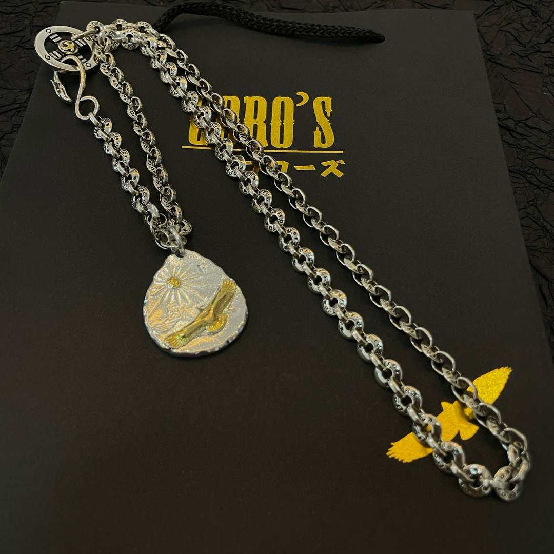 Goro's 新品上架Goro’s高桥吾郎银牌老鹰吊坠 高桥 字母项链 认准独家拍摄 主攻高端市场