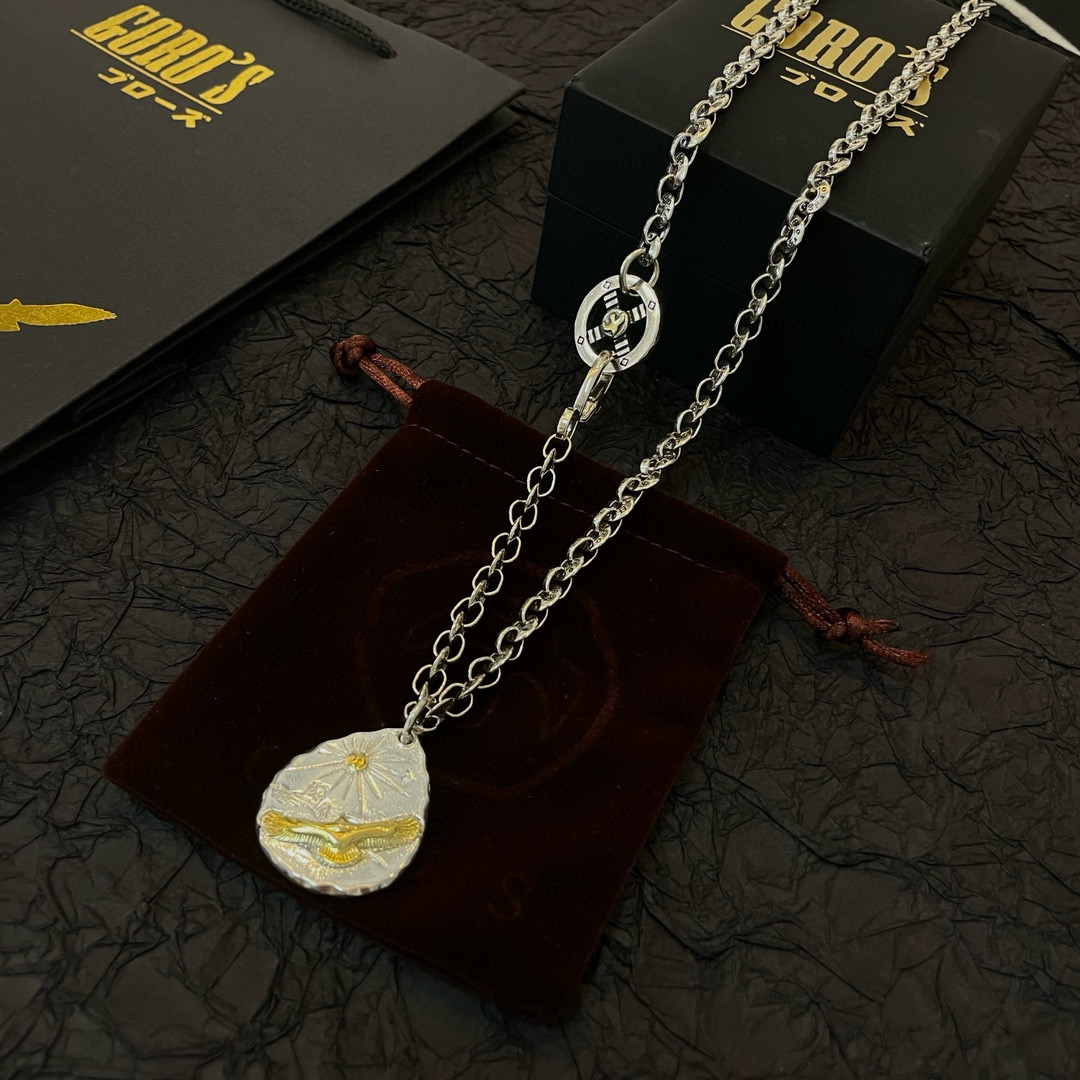 Goro's 新品上架Goro’s高桥吾郎银牌老鹰吊坠 高桥 字母项链 认准独家拍摄 主攻高端市场