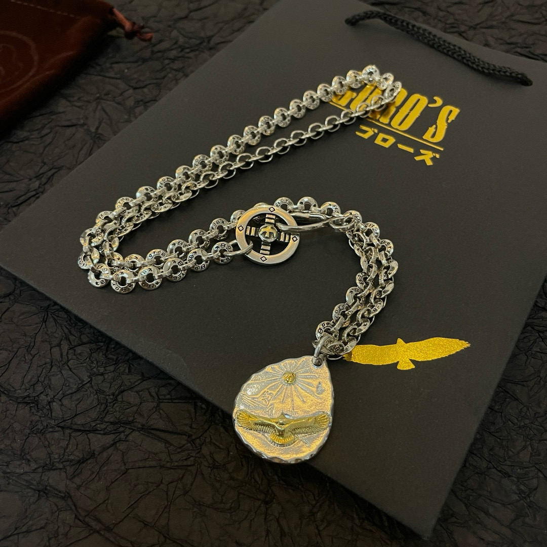 Goro's 新品上架Goro’s高桥吾郎银牌老鹰吊坠 高桥 字母项链 认准独家拍摄 主攻高端市场