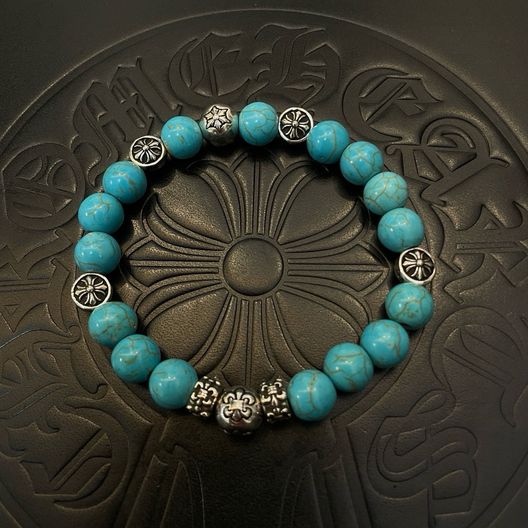 NO:583171,New [counter quality] Chrome Hearts classic retro multi-element blue turquoise bracelet, popular on Kuaishou/ins/Xiaohongshu, the different concave and convex shapes are different in pattern design style. The cross scout flower is the symbol of Chrome Hearts, so it is more durable. Genuine pattern-printing Chrome Hearts distinguishes the ordinary light version in the market. Match the standard quality. Look at the printing details. The degree of retro gray oxidation. Seiko version!  , jewelry boutique, chrome hearts, chrome hearts, bracelet19860909新款【专柜品质】Chrome Hearts克罗心 经典复古多元素蓝松石手串手链 ,快手/ins/小红书热门,凹凸造型不同的花纹设计风格呈现出与众不同 十字架童军花是克罗心的标志 所以更经久不衰 正品打版Chrome Hearts克罗心 区别市场普通轻版 对版对标品质 看字印细节 复古做旧灰氧程度.精工版本！,饰品精品,chrome hearts,chrome hearts,bracelet,Jewelry