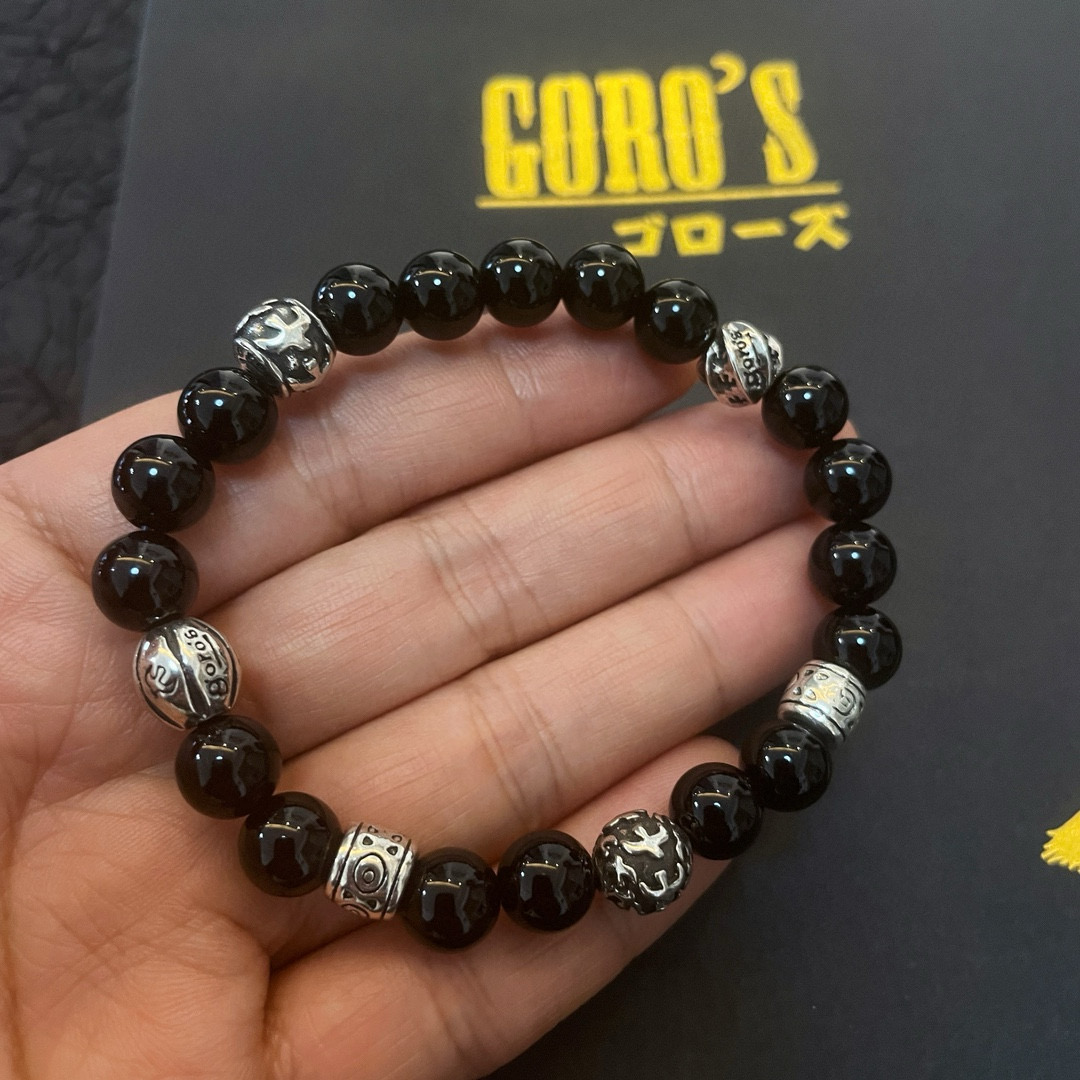 NO:589141,Batch [new product on the shelves] Goro’s Goro Takahashi obsidian bracelet, top version, look for exclusive shooting, focus on the high-end market, absolutely different from the ordinary version!  The product details in the pictures are consistent with ZP!  Original production process, exquisite quality, purely handmade ~ Authentic open mold, fashionable must-have, can be worn by both men and women, same style for couples, rock punk Thai silver style, retro elements, trendy and versatile, same style as the official website, boutique jewelry, bracelet19860909批【新品上架】Goro’s高桥吾郎黑曜石手串手链,顶级版本 认准独家拍摄 主攻高端市场 绝对区别普通版本！图片产品细节与ZP一致！原版制作工艺 精工品质 纯手工打造 ～正品开模潮流时尚必备 男女均可佩戴 情侣款同款 摇滚朋克泰银风格 复古元素 潮流百搭 官网同款,饰品精品,bracelet,Jewelry