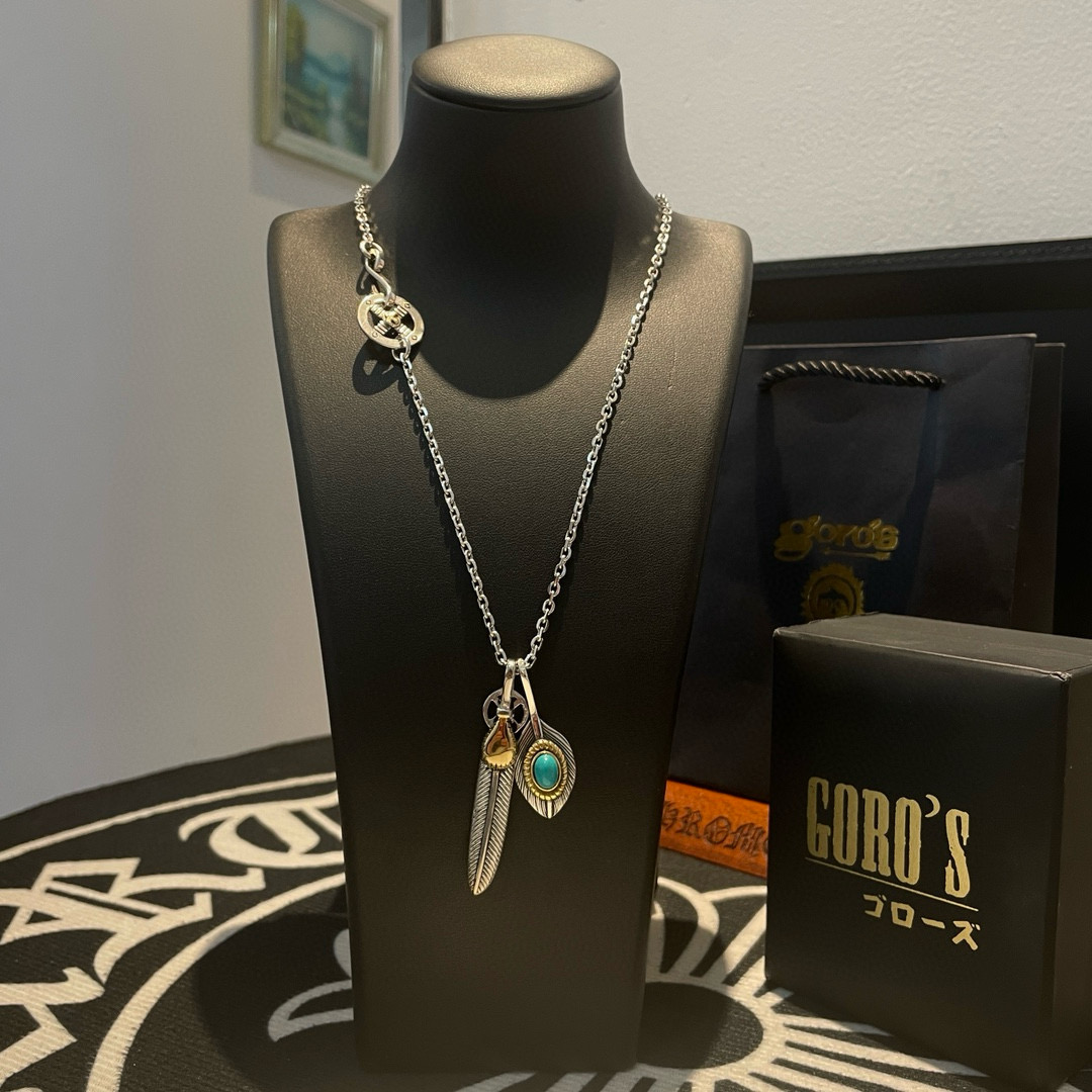 NO:589259,[New product on the shelves] Goro’s Goro Takahashi Gold Shell Feather Necklace, the top version. Be sure to take exclusive photos and focus on the high-end market. It is absolutely different from the ordinary version!  The product details in the pictures are consistent with ZP!  Original production process, exquisite quality, purely handmade ~ Authentic mold opening, trendy and fashionable must-have, can be worn by both men and women, the same style for couples, rock punk Thai silver style, retro elements, trendy and versatile, the same style as the official website, boutique jewelry, necklace19860909【新品上架】Goro’s高桥吾郎金贝羽毛项链,顶级版本 认准独家拍摄 主攻高端市场 绝对区别普通版本！图片产品细节与ZP一致！原版制作工艺 精工品质 纯手工打造 ～正品开模潮流时尚必备 男女均可佩戴 情侣款同款 摇滚朋克泰银风格 复古元素 潮流百搭 官网同款,饰品精品,necklace,Jewelry