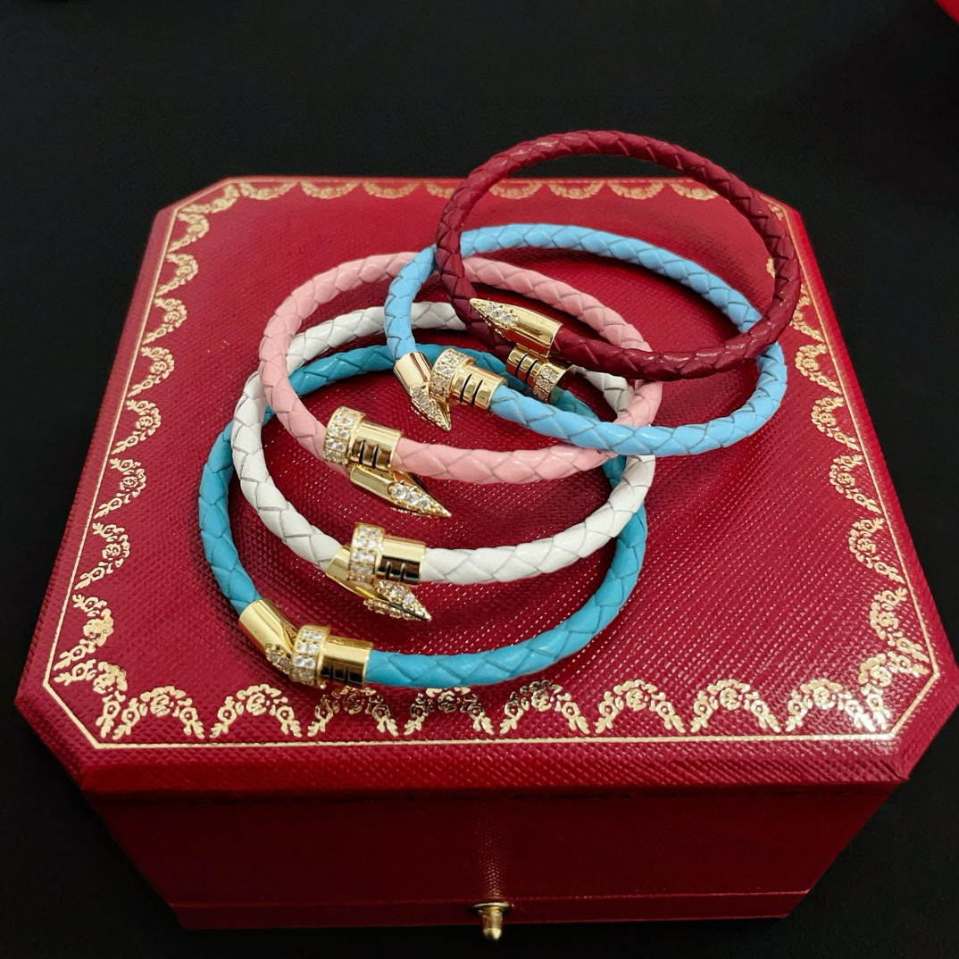 Cartier 卡地亚钉子镶钻手镯 明星 小红书抖音