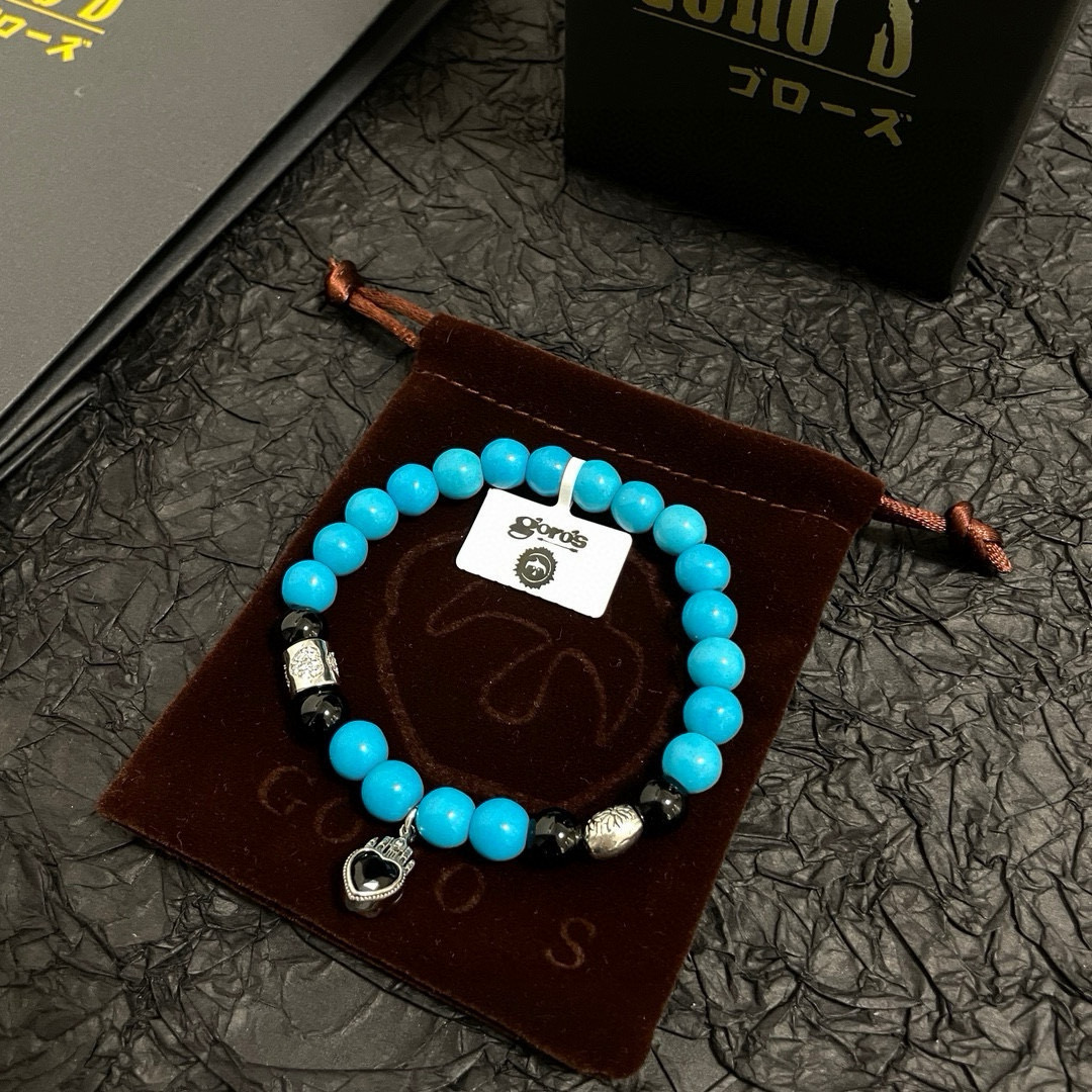 NO:604149,[New product on the shelves] Goro’s Goro Takahashi blue glass bead bracelet, top version, look for exclusive shooting, focus on the high-end market, absolutely different from the ordinary version!  The product details in the pictures are consistent with ZP!  Original production process, exquisite quality, purely handmade ~ Authentic open mold, fashionable must-have, can be worn by both men and women, same style for couples, rock punk Thai silver style, retro elements, trendy and versatile, same style as the official website, boutique jewelry, bracelet19860909【新品上架】Goro’s高桥吾郎蓝色琉璃珠手串手链,顶级版本 认准独家拍摄 主攻高端市场 绝对区别普通版本！图片产品细节与ZP一致！原版制作工艺 精工品质 纯手工打造 ～正品开模潮流时尚必备 男女均可佩戴 情侣款同款 摇滚朋克泰银风格 复古元素 潮流百搭 官网同款,饰品精品,bracelet,Jewelry