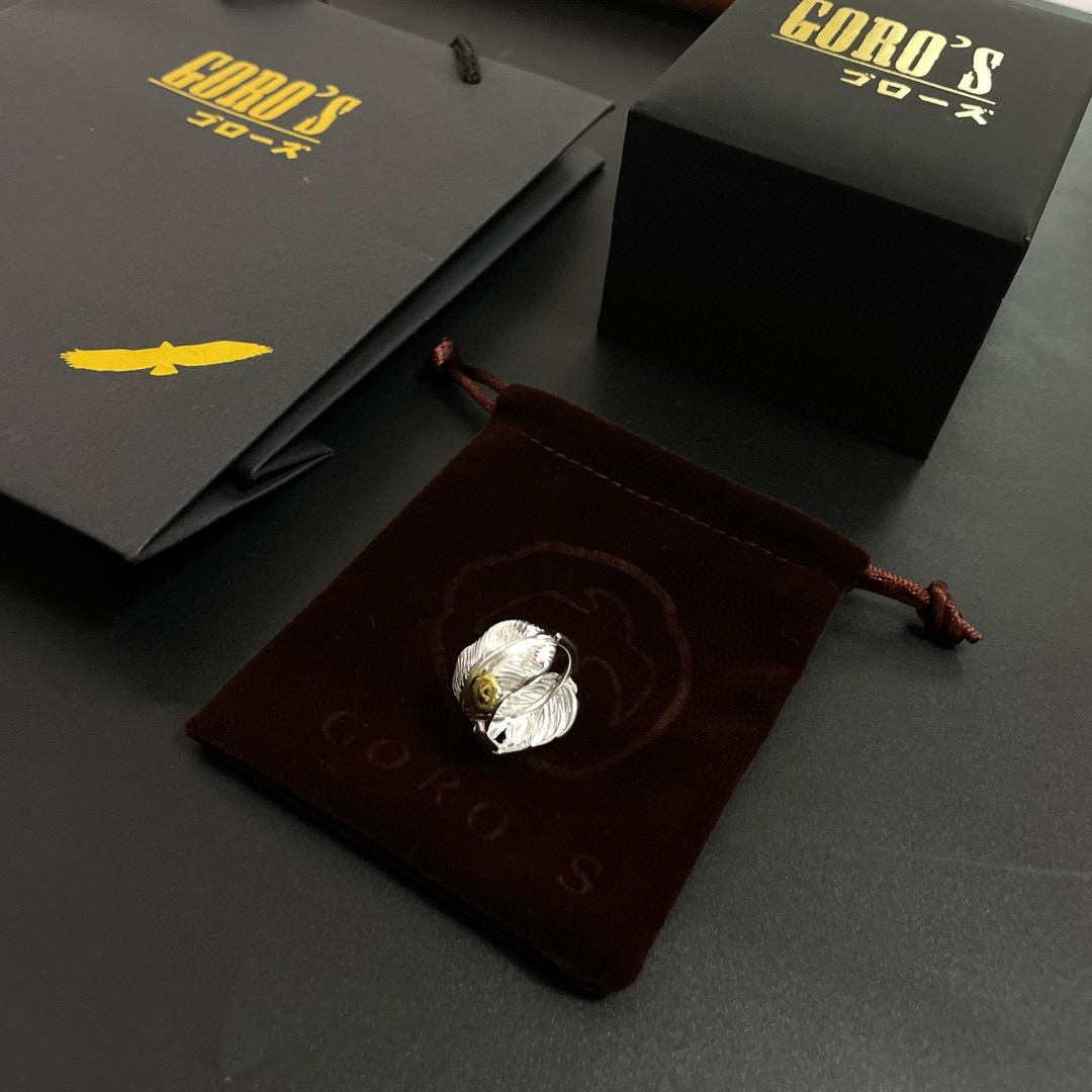 💰85  【新品上架】Goro&rsquo;s高桥吾郎羽毛戒指，顶级版本 认准独家拍摄 主攻高端市场 绝对区别普通版本！图片产品细节与ZP一致！原版制作工艺 精工品质 纯手工打造 ～正品开模💝潮流时尚必备 男女均可佩戴 情侣款同款 摇滚朋克泰银风格 复古元素 潮流百搭 官网同款❤️