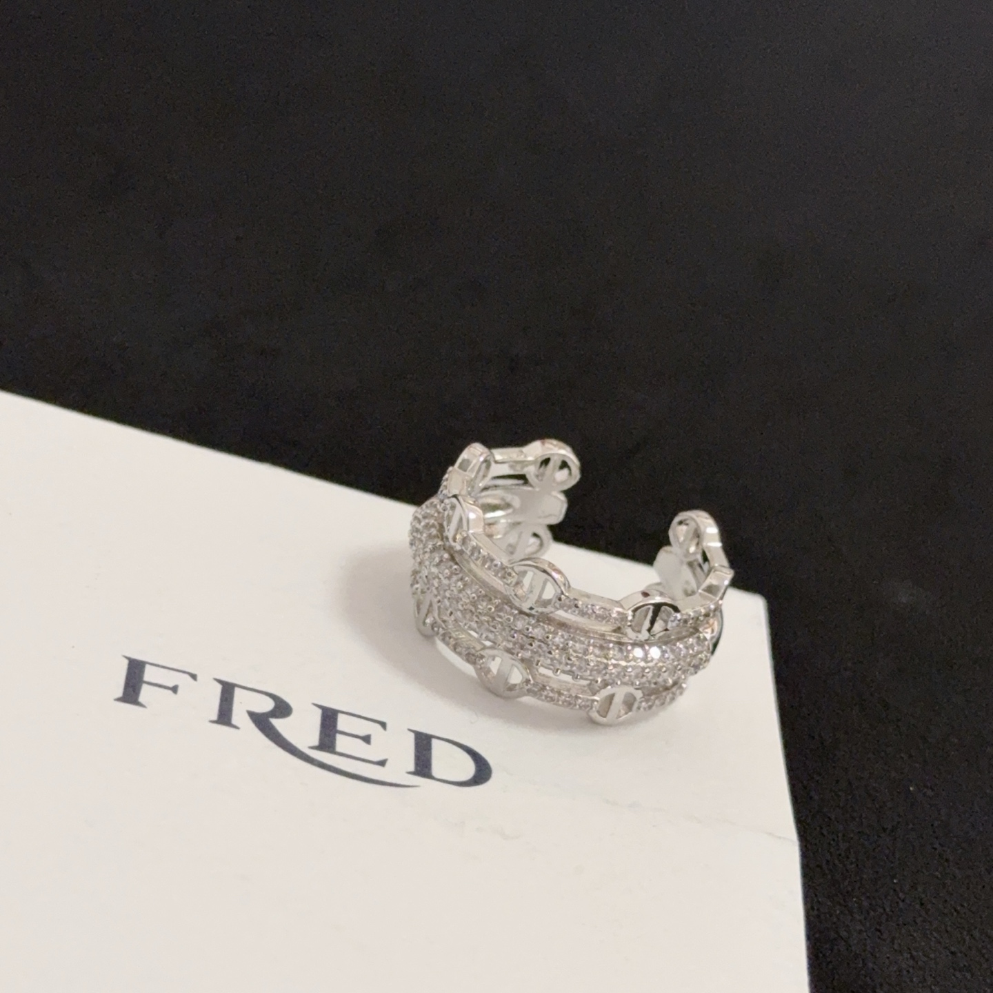Fred 火爆 𝗙𝗥𝗘𝗗 费雷德满钻开口戒指