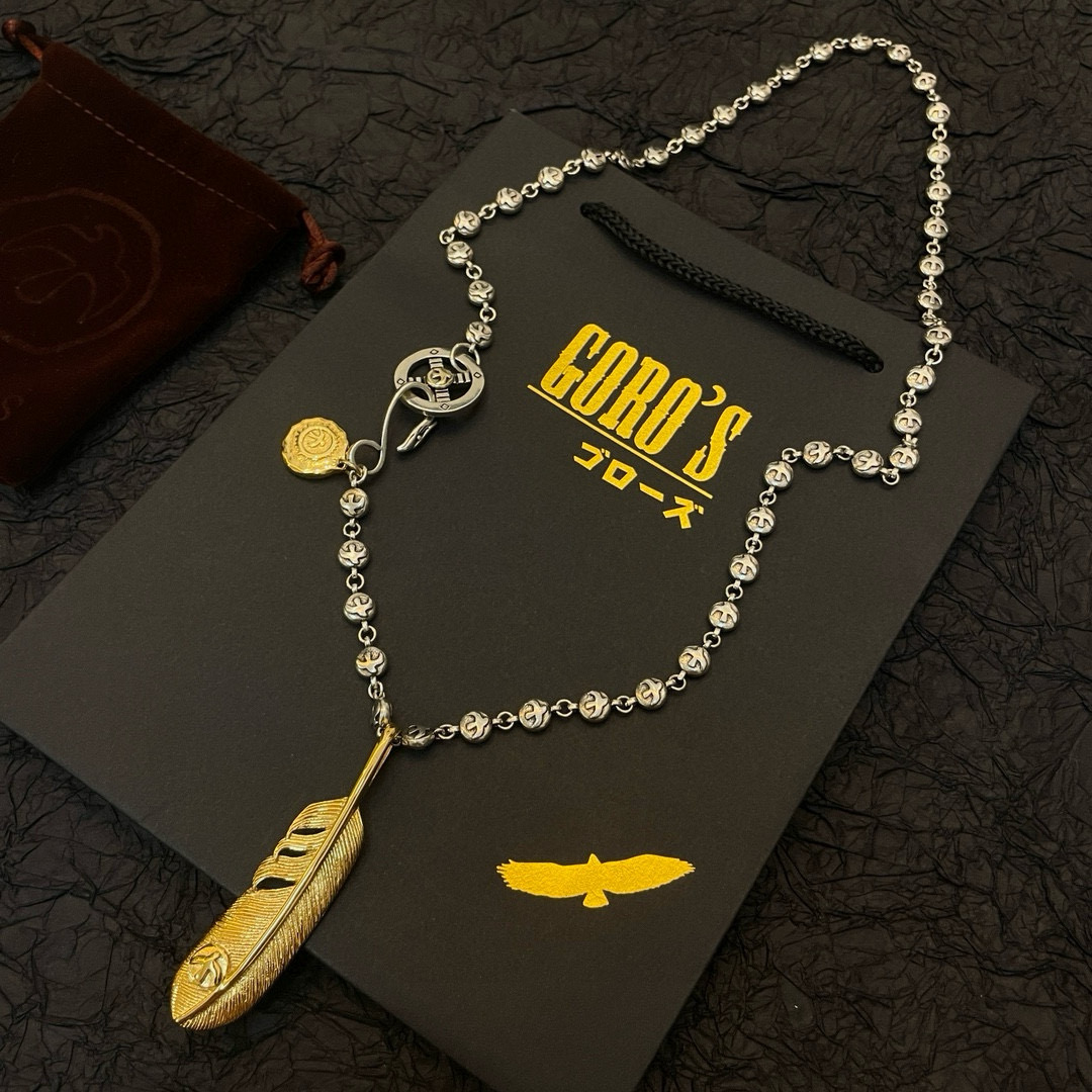 Goro's 新品上架Goro’s高桥吾郎 黄金色羽毛吊坠