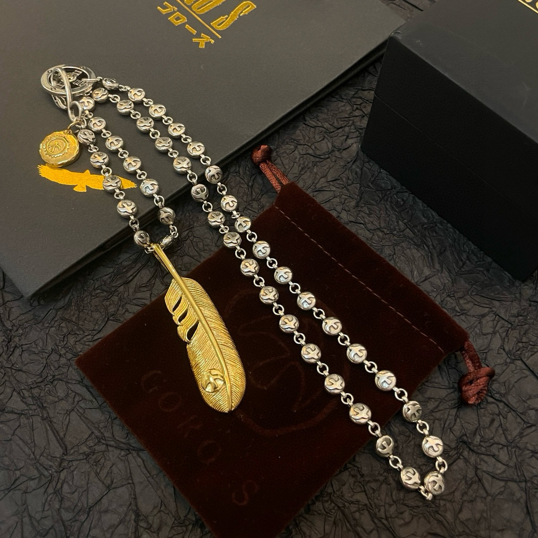 Goro's 新品上架Goro’s高桥吾郎 黄金色羽毛吊坠