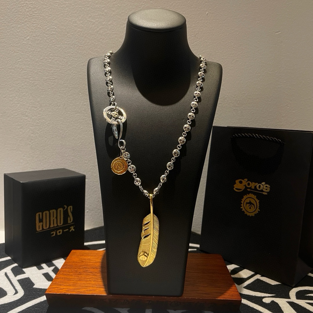 Goro's 新品上架Goro’s高桥吾郎 黄金色羽毛吊坠
