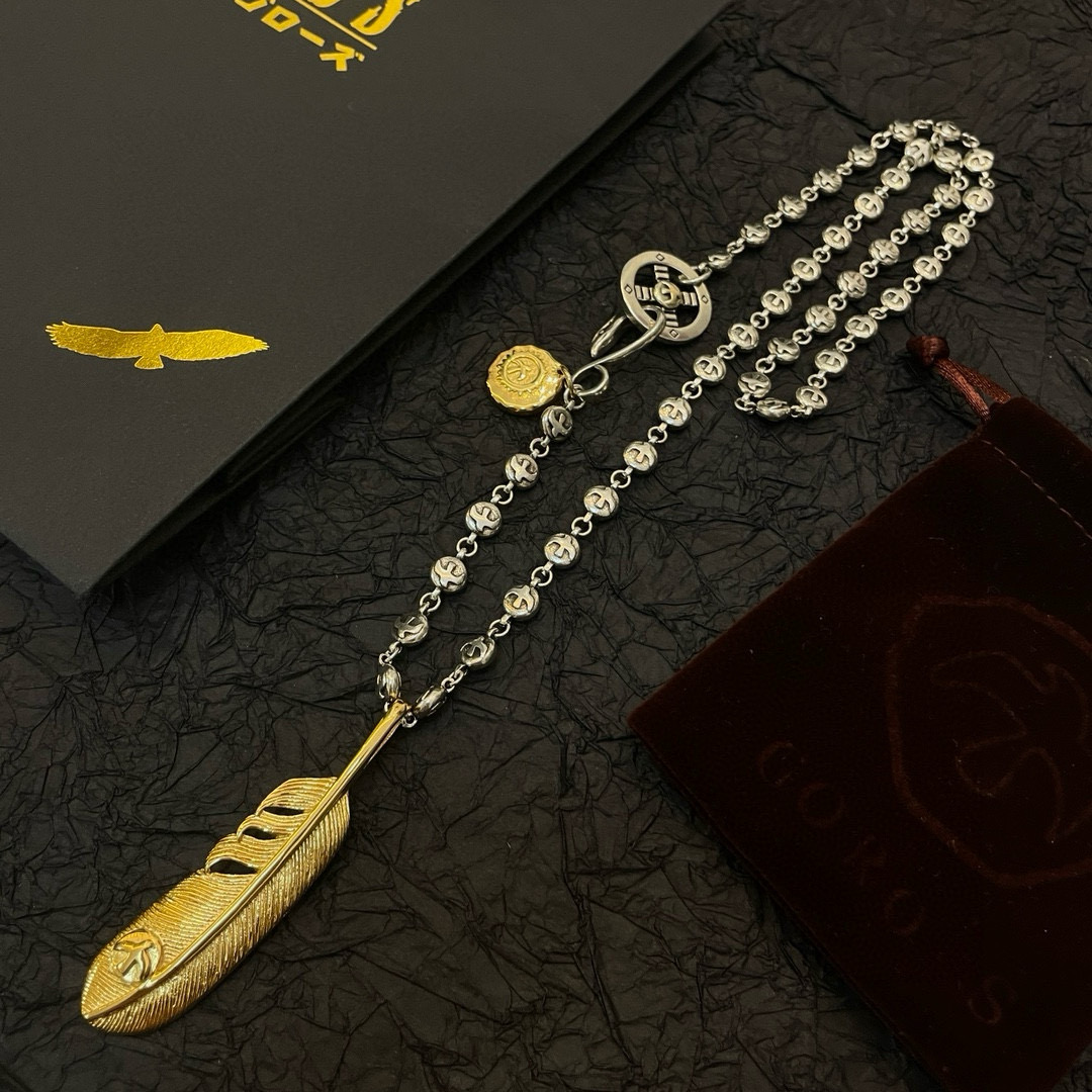 Goro's 新品上架Goro’s高桥吾郎 黄金色羽毛吊坠