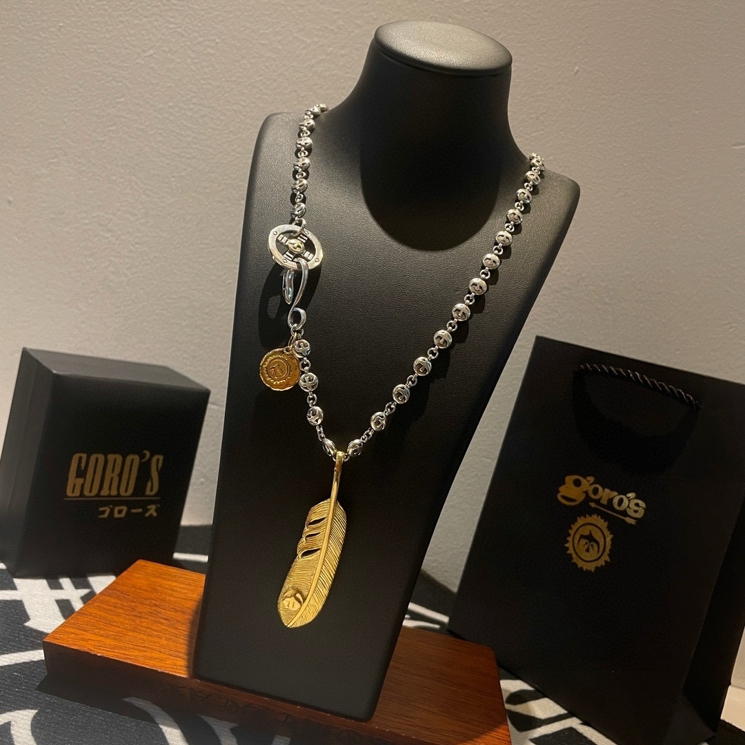 Goro's 新品上架Goro’s高桥吾郎 黄金色羽毛吊坠