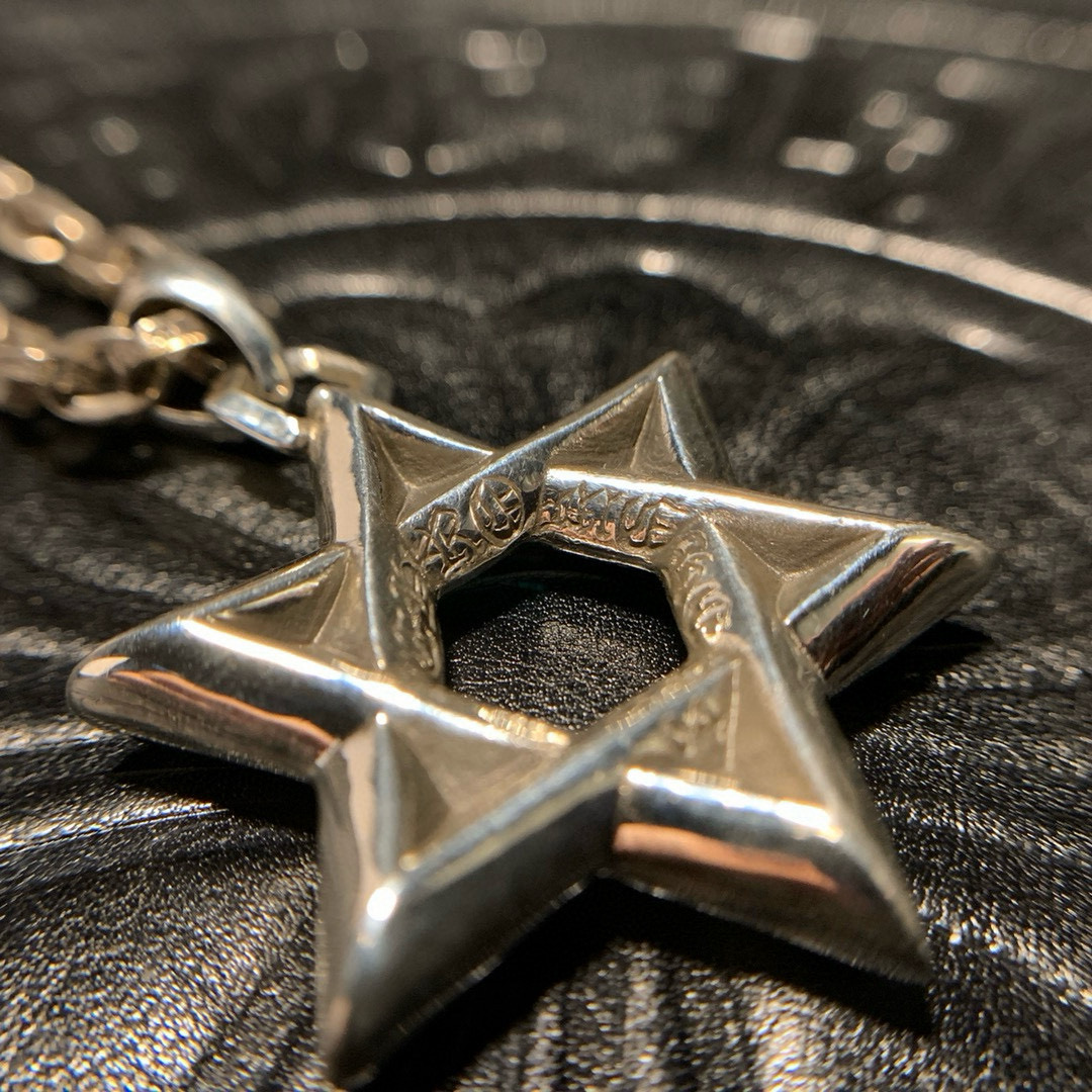 Chrome Hearts ❤️ 克罗心六芒星吊坠 字母项链 进口做工工艺 精工雕刻 纯手工打造 ~开模💝潮流时尚必备 男女均可佩戴 情侣款同款 4