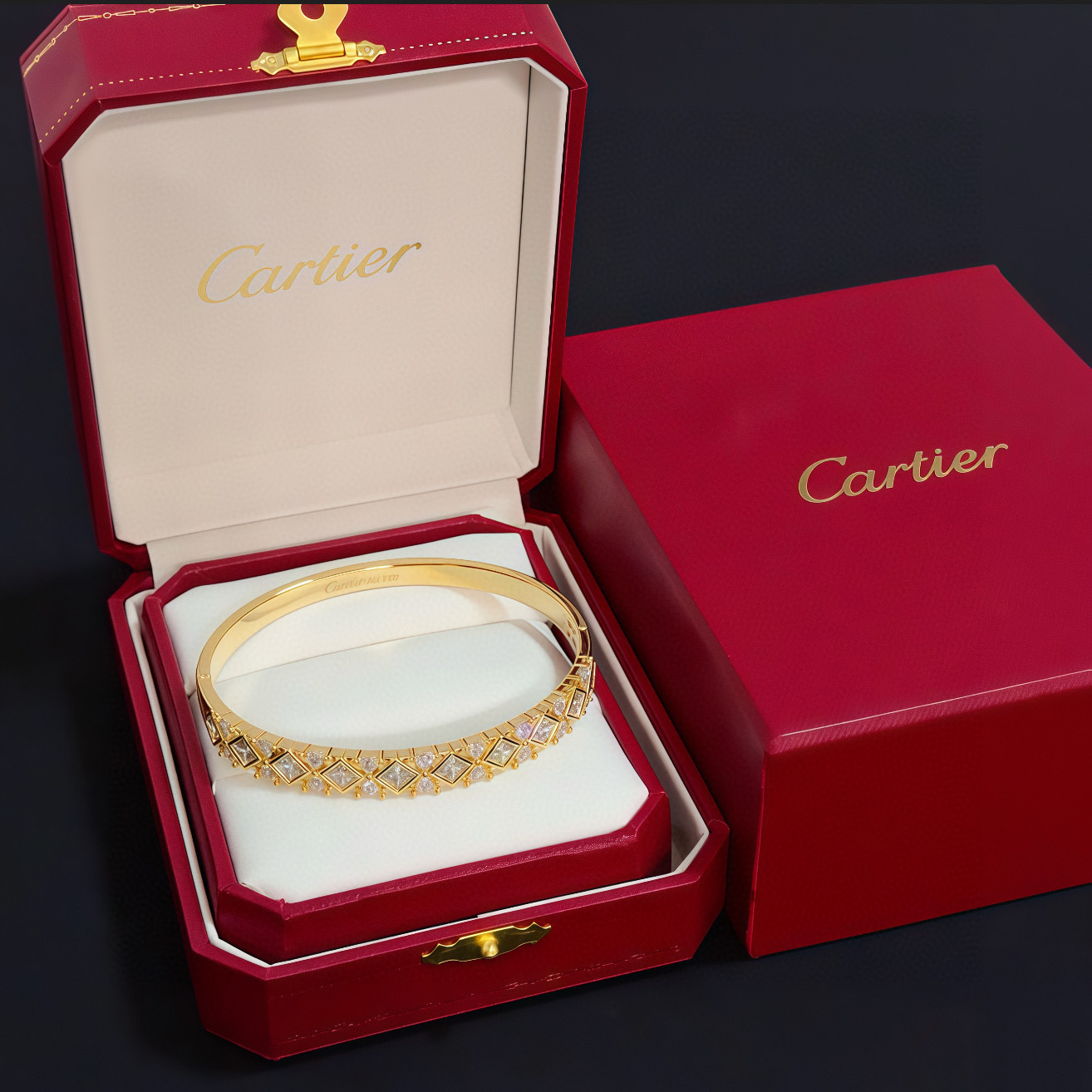 NO:705449,Cartier diamond-encrusted bracelet, high-end customized version, diamond-encrusted craftsmanship, V gold material, classic and fashionable style, reconstruct the aesthetics of love with sharp lines!  Breaking the rules, the diamond-encrusted design actually achieves the ceiling of high-end sense - no need for flashy accumulation, love should be as pure as ever. Cartier is loved by many celebrities and Internet celebrities. The Leopard series bracelet is absolutely an eternal classic, and it is not limited to men and women, and there is no age limit!  Wear it and you will be the center of attention!  , jewelry boutique, cartier, bracelet19860909卡地亚镶钻手镯 高端定制版本 镶嵌钻工艺 V金材质 经典而时尚风格 用凌厉线条重构爱情美学！打破常规,镶嵌钻设计反而成就高级感天花板——无需浮华堆砌,爱本应纯粹如初 卡地亚受众多明星网红的爱戴 豹子系列手镯 绝对是永恒经典 而且男女不限 年龄不限 ！戴上它你就是焦点！,饰品精品,cartier,bracelet,Jewelry