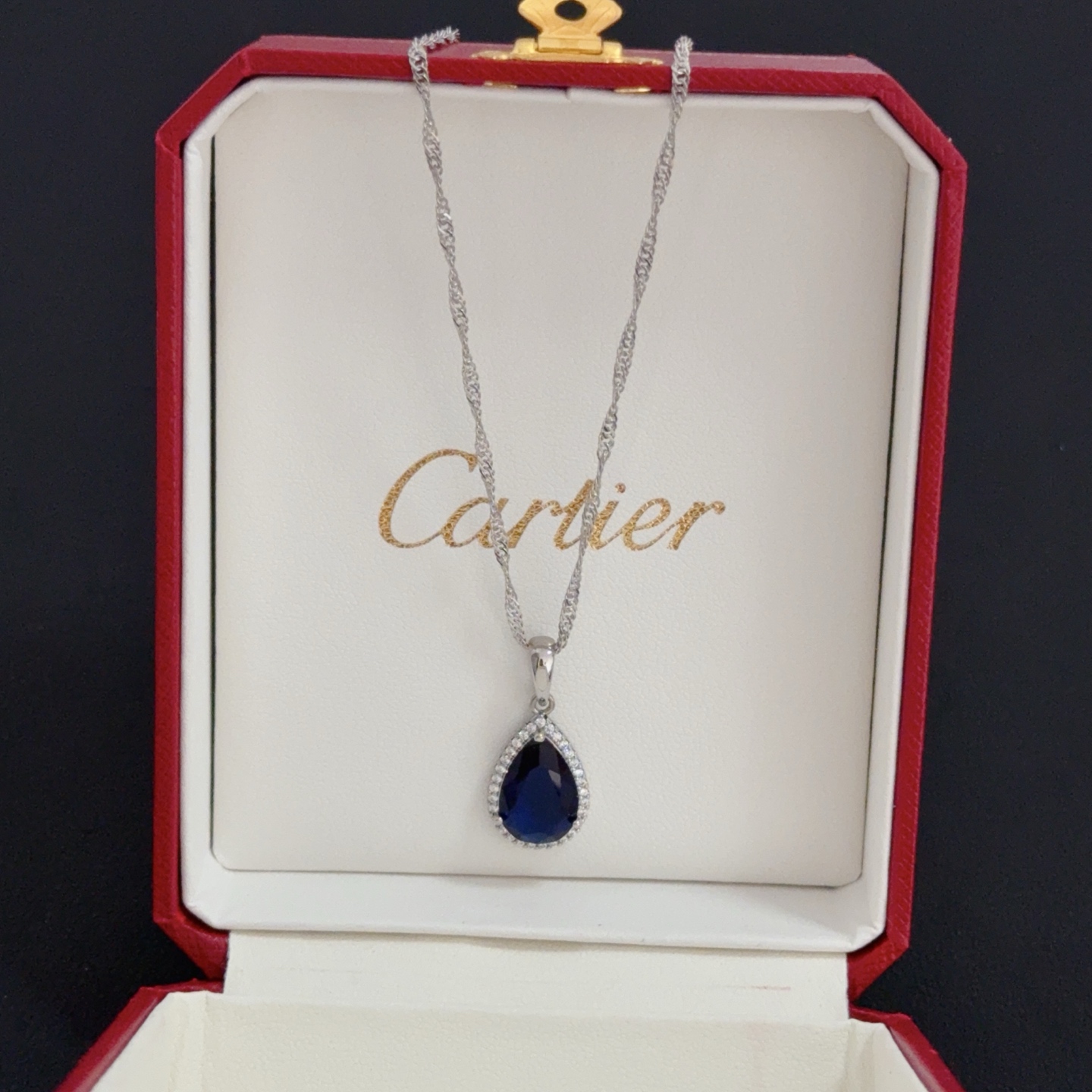 Cartier 卡地亚镶钻项链 明星 同歀 抖音小红书