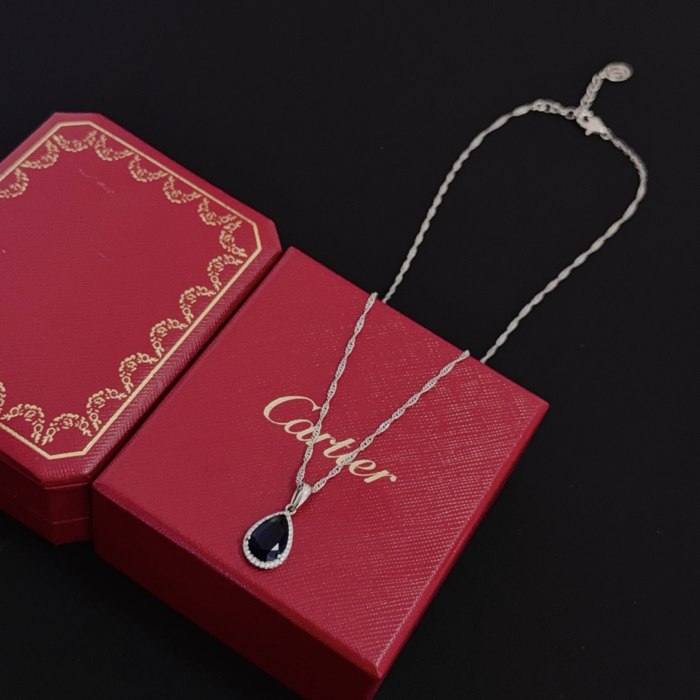 Cartier 卡地亚镶钻项链 明星 同歀 抖音小红书