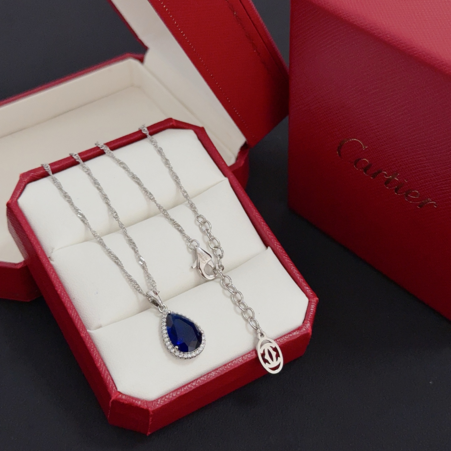 Cartier 卡地亚镶钻项链 明星 同歀 抖音小红书