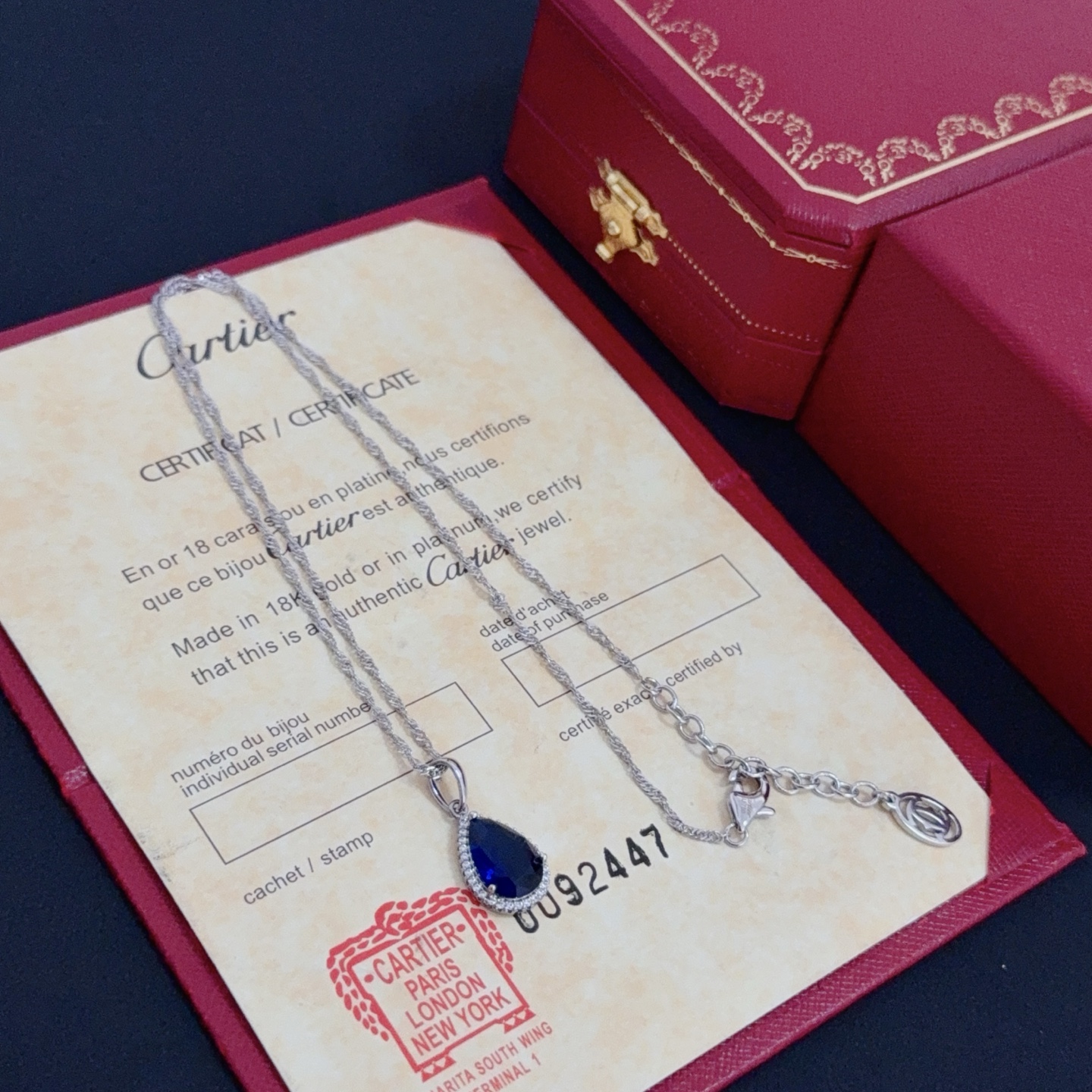 Cartier 卡地亚镶钻项链 明星 同歀 抖音小红书