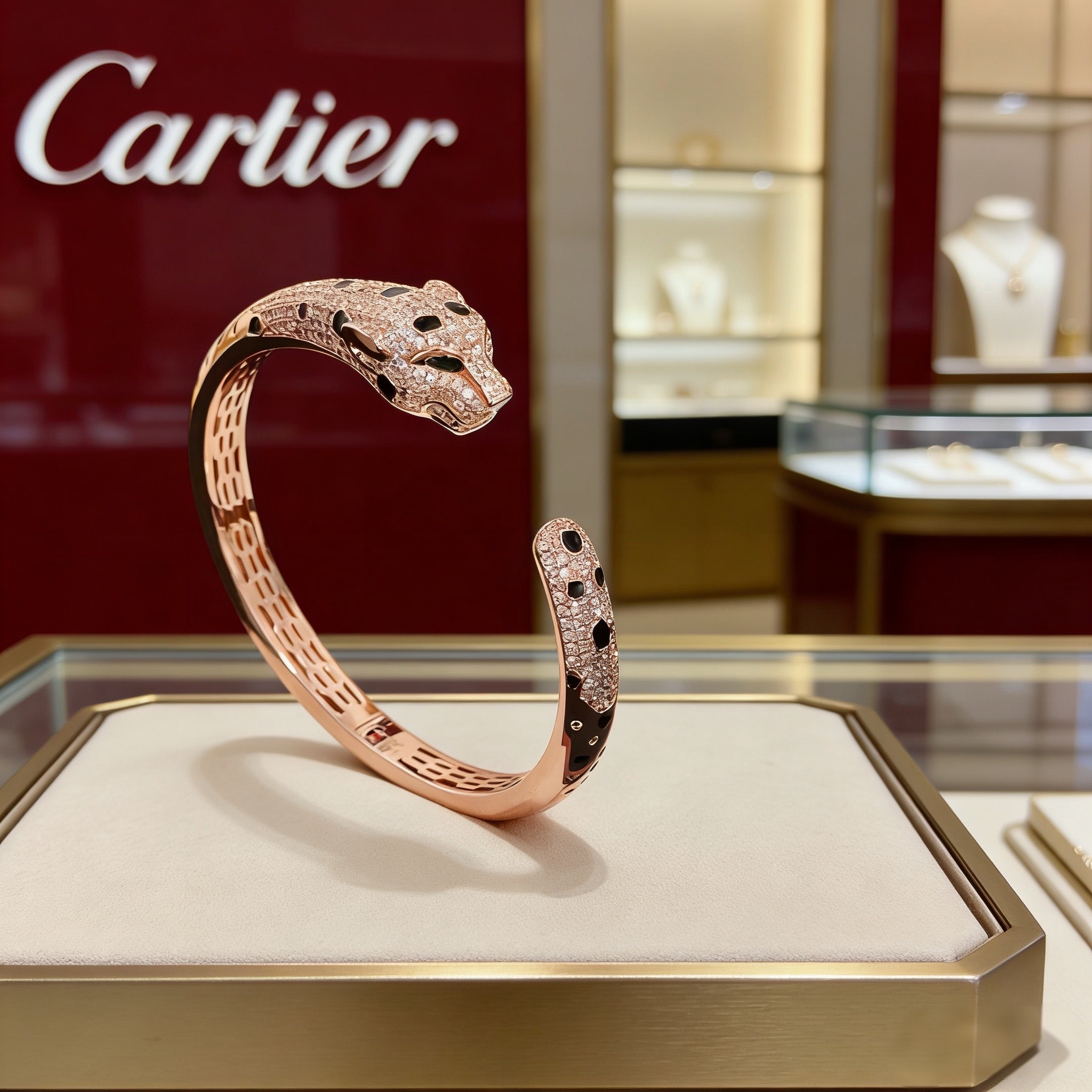 NO:725151,Cartier leopard diamond bracelet, high-end customized version, diamond-encrusted craftsmanship, V gold material, classic and fashionable style, reconstruct the aesthetics of love with sharp lines!  Breaking the rules, the diamond-encrusted design actually achieves the ceiling of high-end sense - no need for flashy accumulation, love should be as pure as ever. Cartier is loved by many celebrities and Internet celebrities. The Leopard series bracelet is absolutely an eternal classic, and it is not limited to men and women, and there is no age limit!  Wear it and you will be the center of attention!  , jewelry boutique, cartier, bracelet19860909卡地亚豹子镶钻手镯 高端定制版本 镶嵌钻工艺 V金材质 经典而时尚风格 用凌厉线条重构爱情美学！打破常规,镶嵌钻设计反而成就高级感天花板——无需浮华堆砌,爱本应纯粹如初 卡地亚受众多明星网红的爱戴 豹子系列手镯 绝对是永恒经典 而且男女不限 年龄不限 ！戴上它你就是焦点！,饰品精品,cartier,bracelet,Jewelry