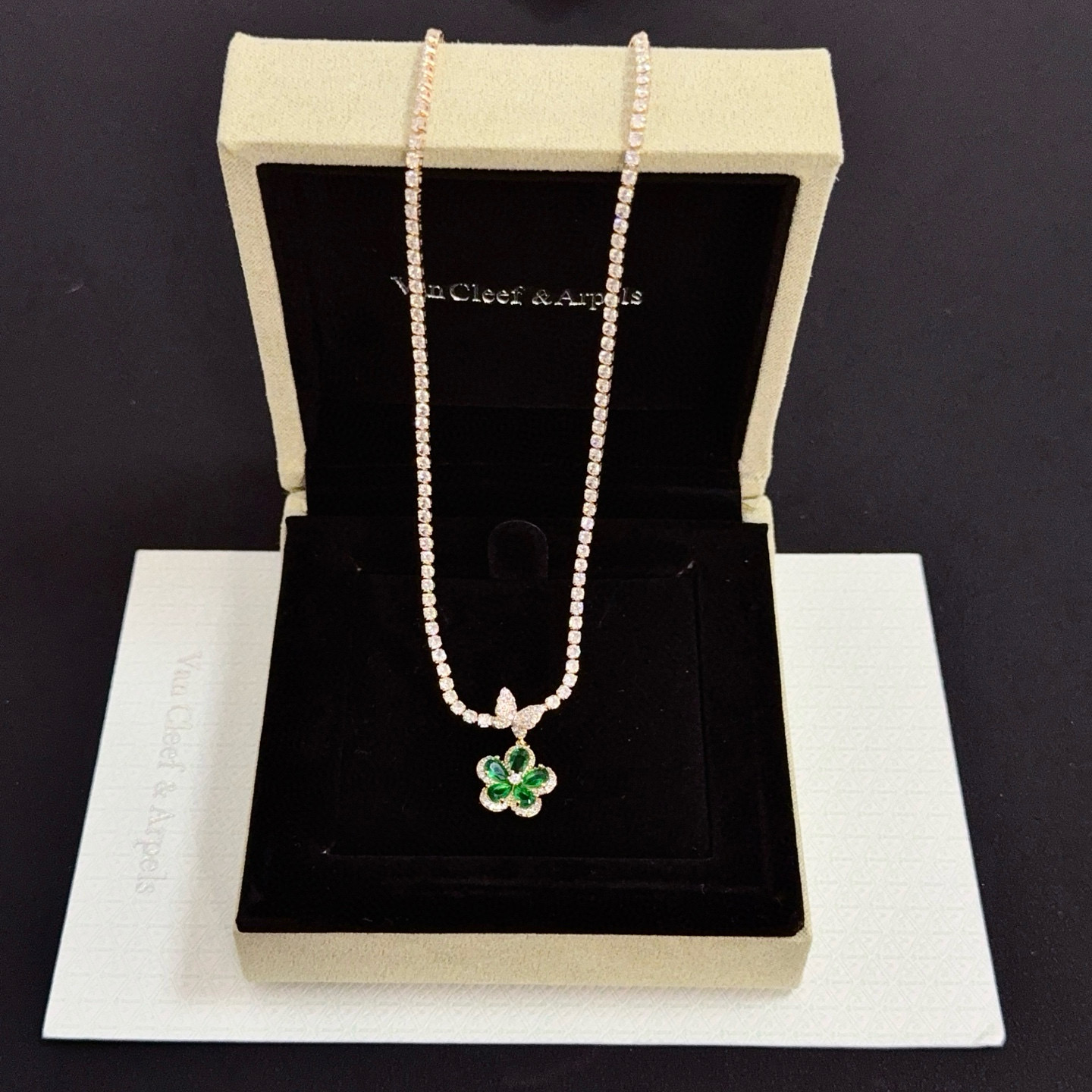 〔精工原版〕爆款 VCA四叶草🍀梵克雅宝项链 V金等级 经典之作 官网同款 时尚潮流 采用多层次金属雕刻