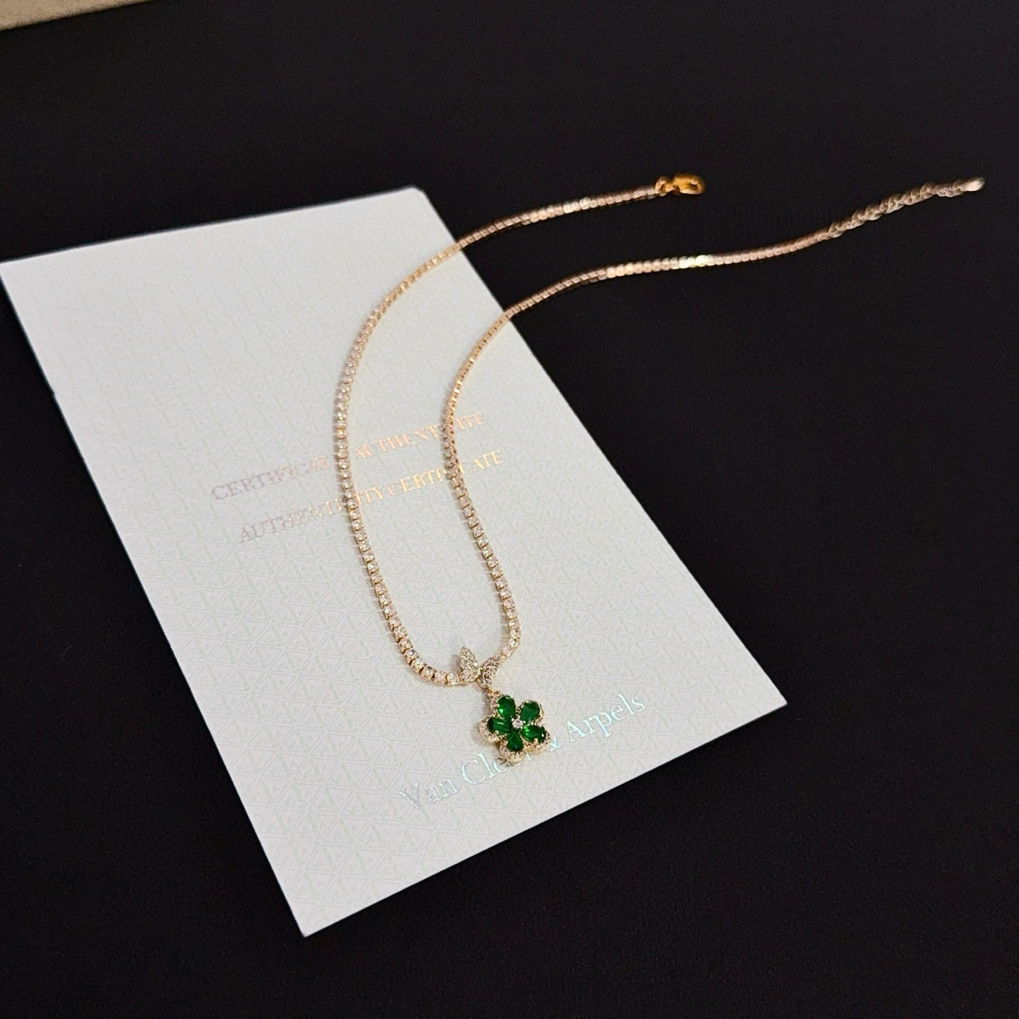 〔精工原版〕爆款 VCA四叶草🍀梵克雅宝项链 V金等级 经典之作 官网同款 时尚潮流 采用多层次金属雕刻