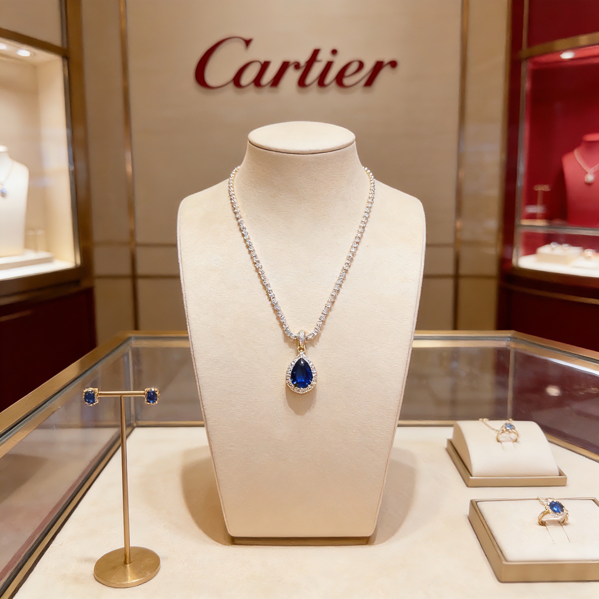 卡地亚镶钻项链 高端定制版本 镶嵌钻工艺 V金材质 经典而时尚风格 用凌厉线条重构爱情美学！打破常规，镶