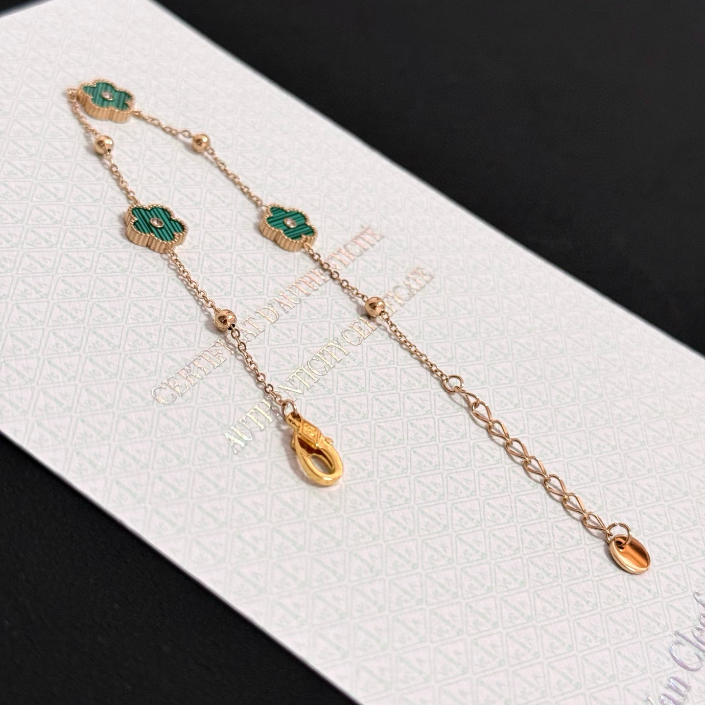 〔精工原版〕爆款 VCA四叶草🍀梵克雅宝手链 V金等级 经典之作 官网同款 时尚潮流 采用多层次金属雕刻