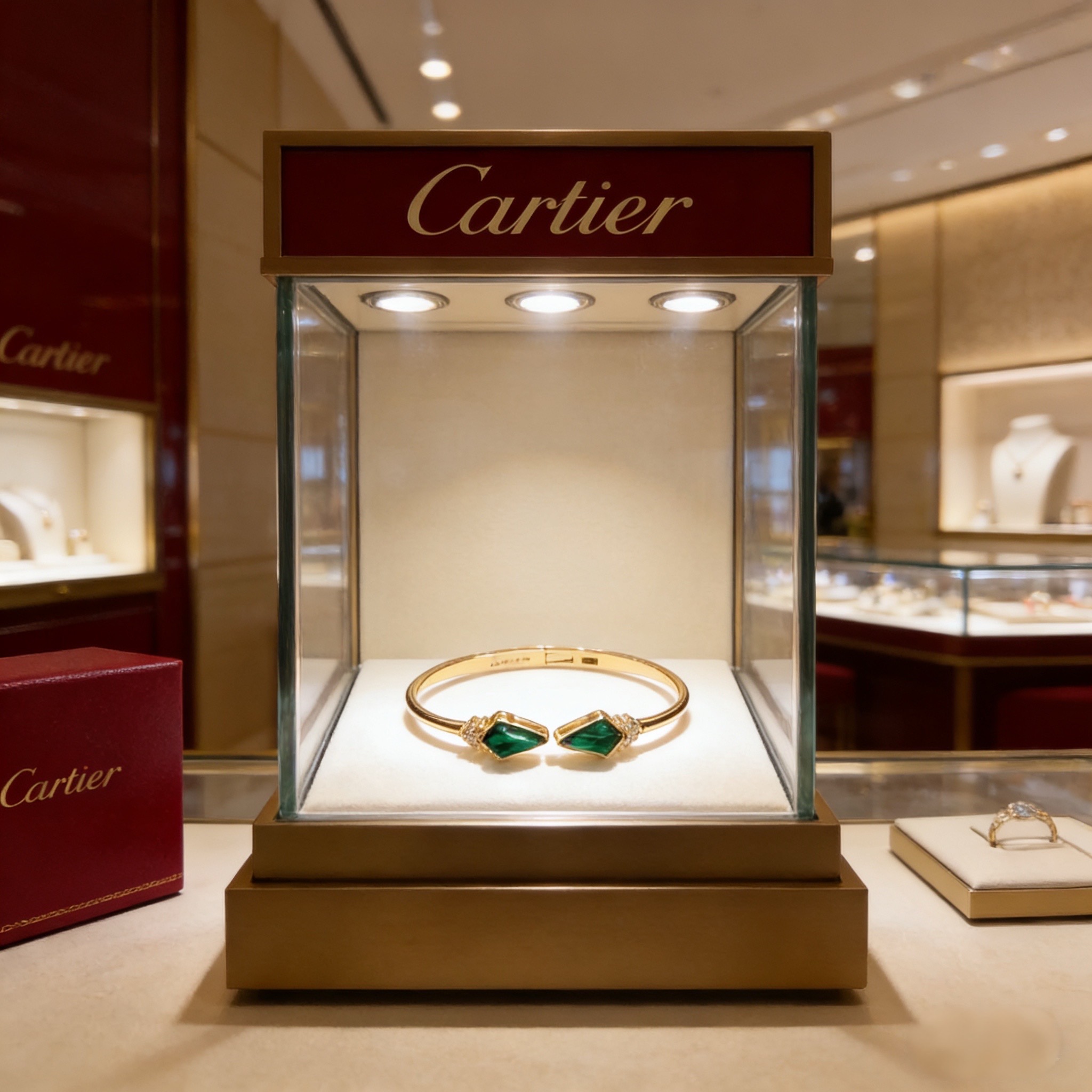 卡地亚镶钻手镯 高端定制版本 镶嵌钻工艺 V金材质 经典而时尚风格 用凌厉线条重构爱情美学！打破常规，镶