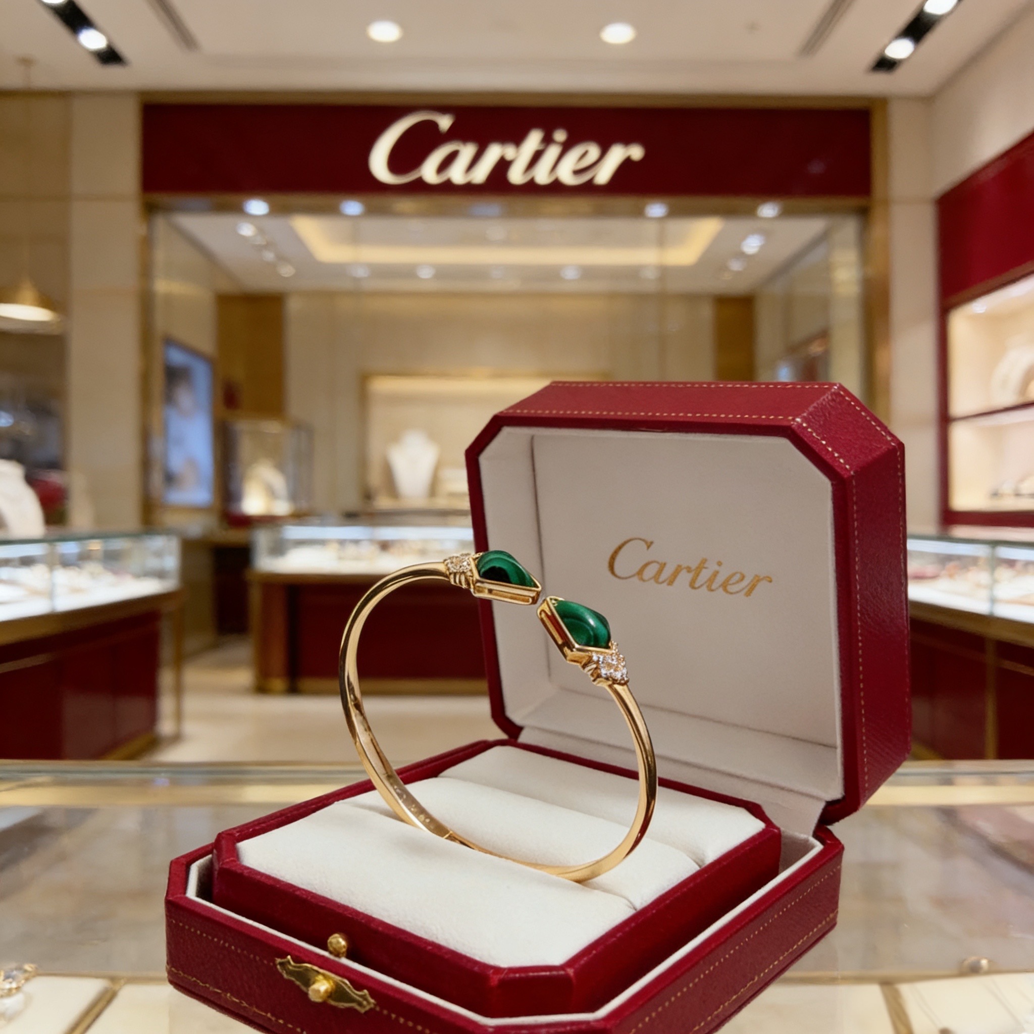 卡地亚镶钻手镯 高端定制版本 镶嵌钻工艺 V金材质 经典而时尚风格 用凌厉线条重构爱情美学！打破常规，镶