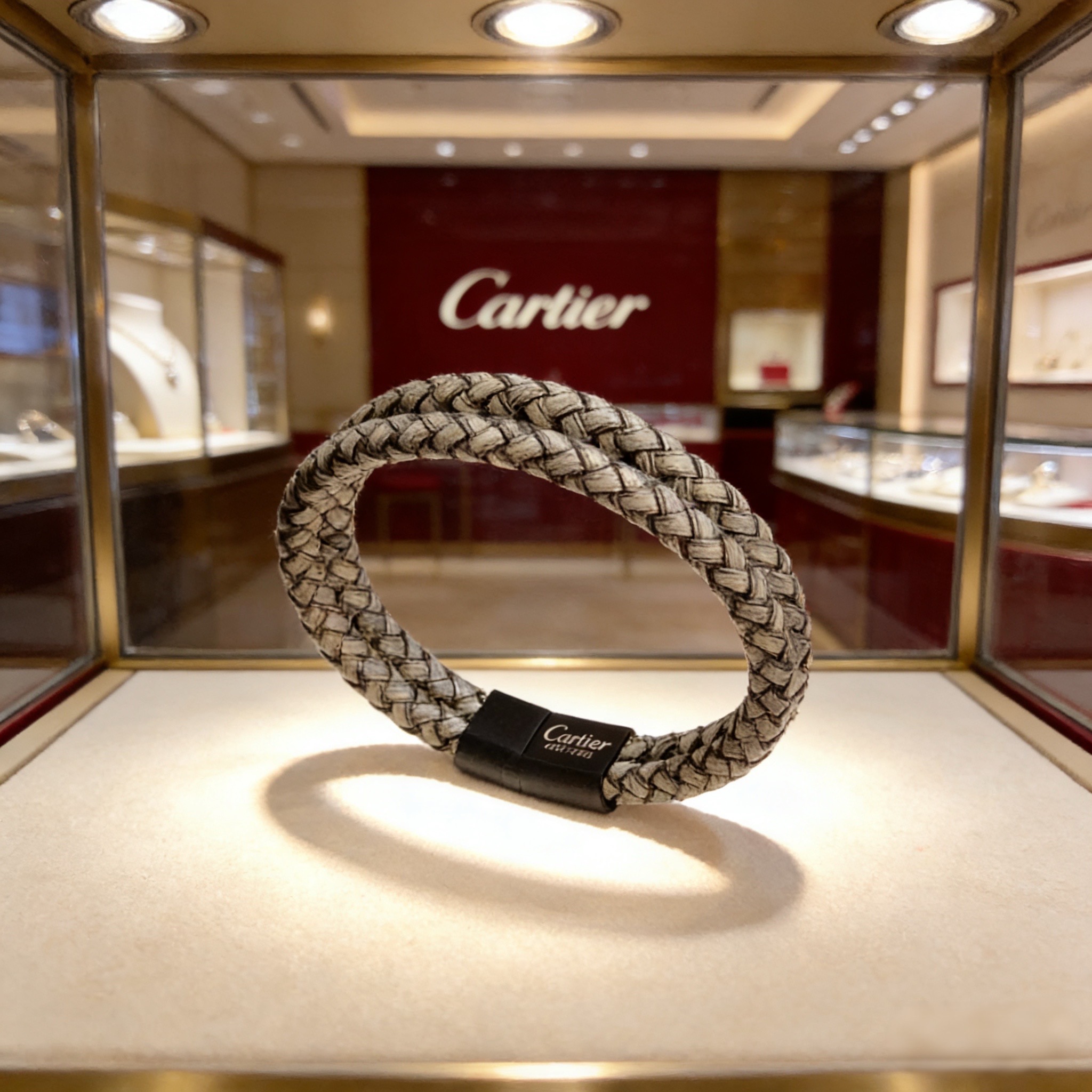 卡地亚手镯 高端定制版本 经典而时尚风格 用凌厉线条重构爱情美学！打破常规，镶嵌钻设计反而成就高级感天花