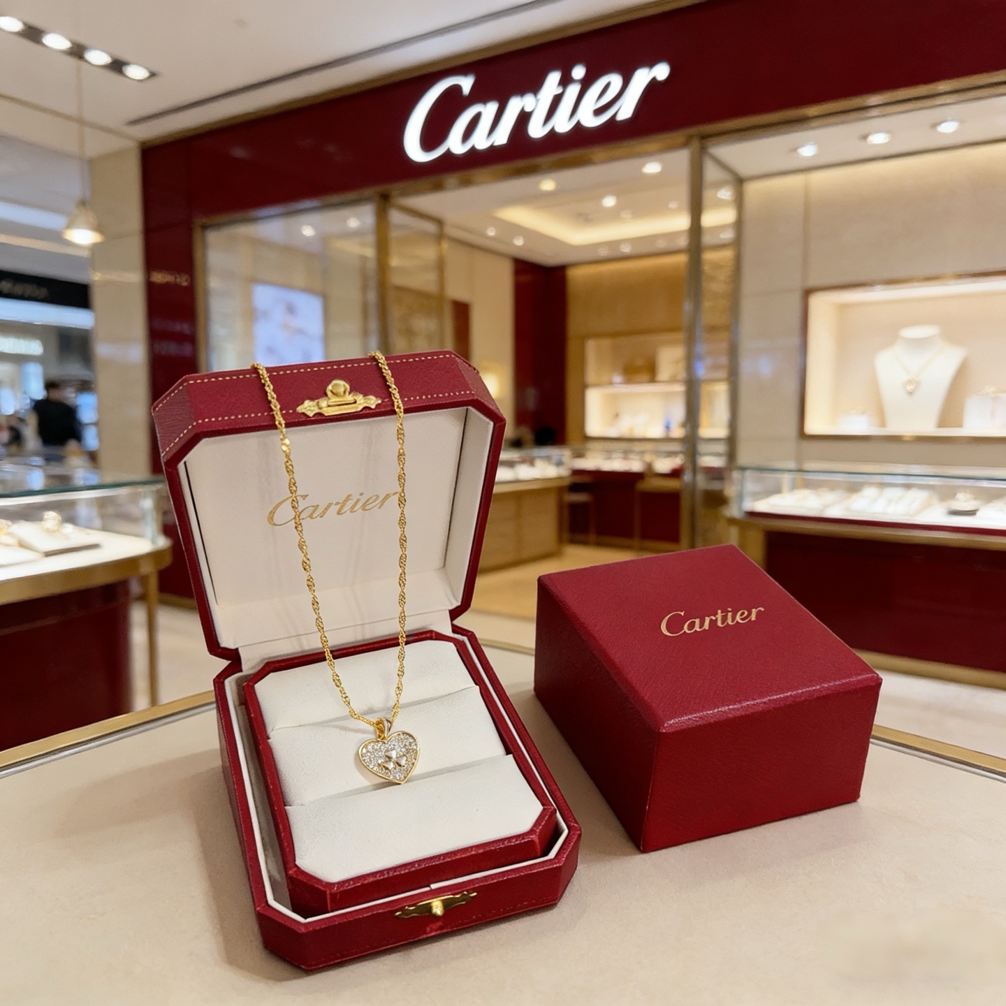 卡地亚镶钻项链 高端定制版本 镶嵌钻工艺 V金材质 经典而时尚风格 用凌厉线条重构爱情美学！打破常规，镶