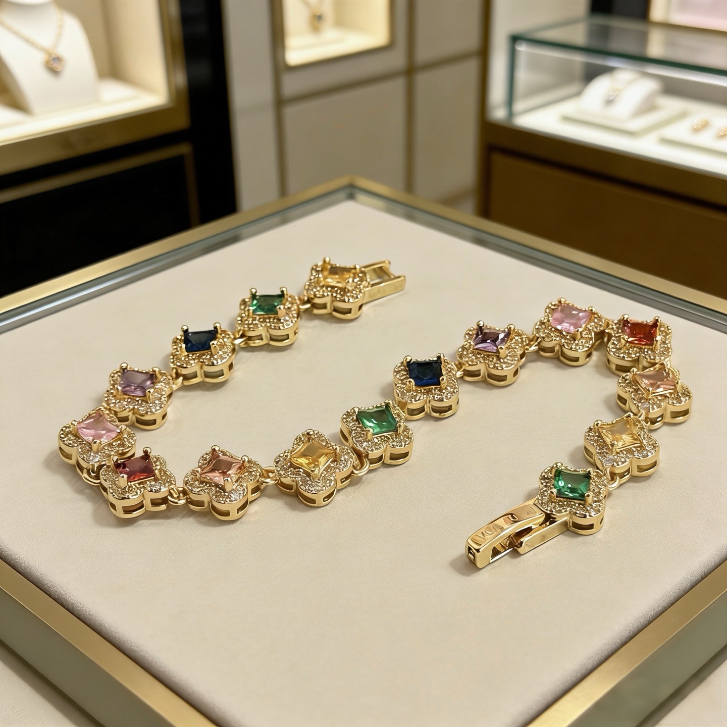 〔精工原版〕爆款 VCA四叶草🍀梵克雅宝手链 V金等级 经典之作 官网同款 时尚潮流 采用多层次金属雕刻