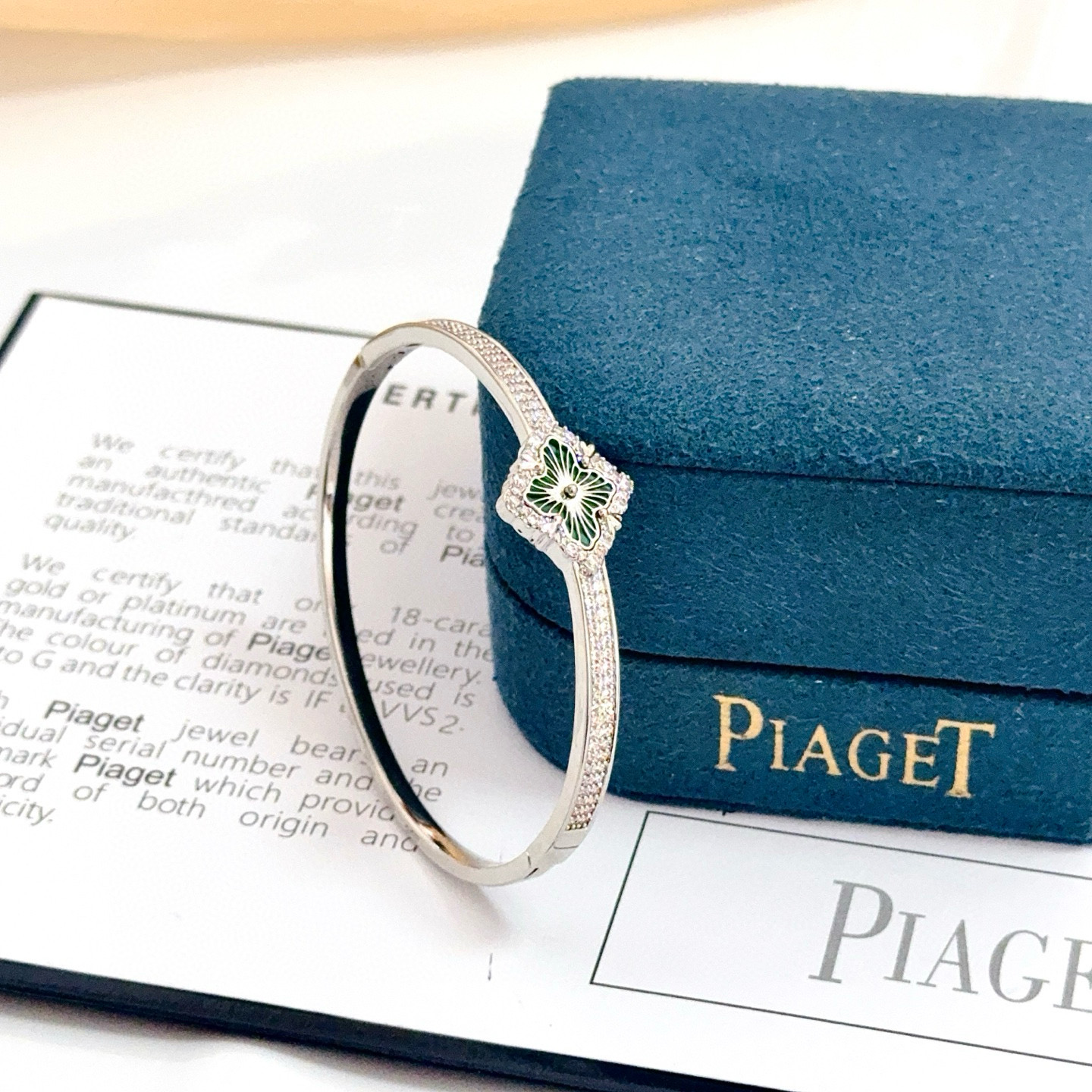 〔精工原版〕圣诞🎄爆款 VCA四叶草🍀梵克雅宝手镯 V金等级 经典之作 官网同款 时尚潮流 采用多层次金