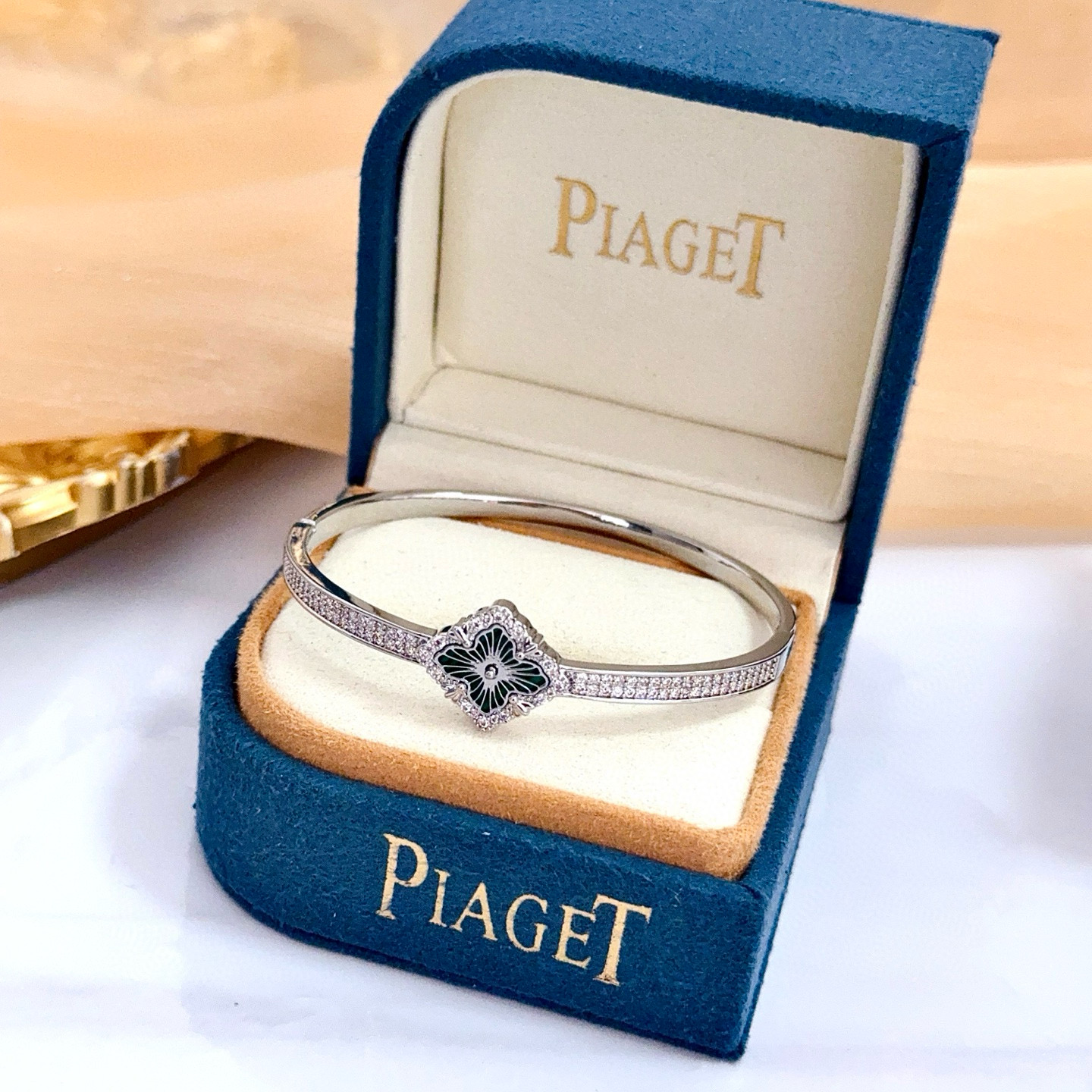 〔精工原版〕圣诞🎄爆款 VCA四叶草🍀梵克雅宝手镯 V金等级 经典之作 官网同款 时尚潮流 采用多层次金