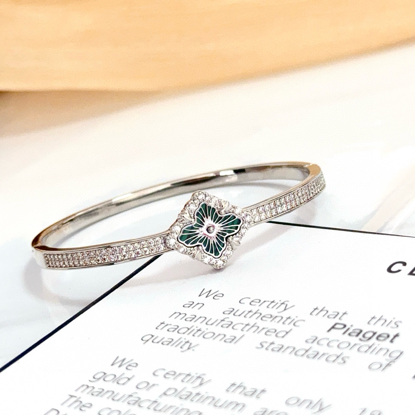 〔精工原版〕圣诞🎄爆款 VCA四叶草🍀梵克雅宝手镯 V金等级 经典之作 官网同款 时尚潮流 采用多层次金